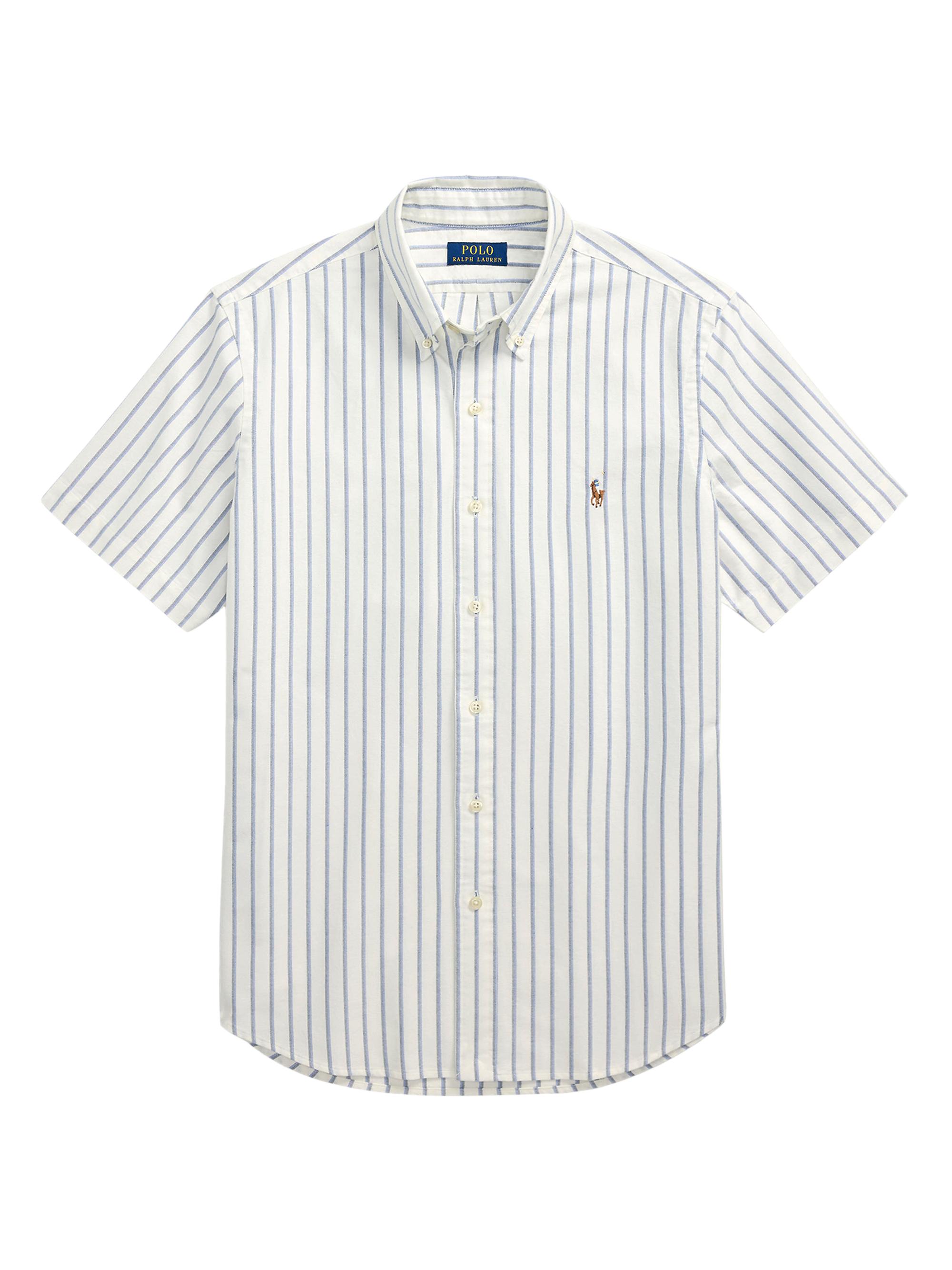 Polo Ralph Lauren Men's Classic-Fit Striped Oxford Shirt - White Blue Multi
