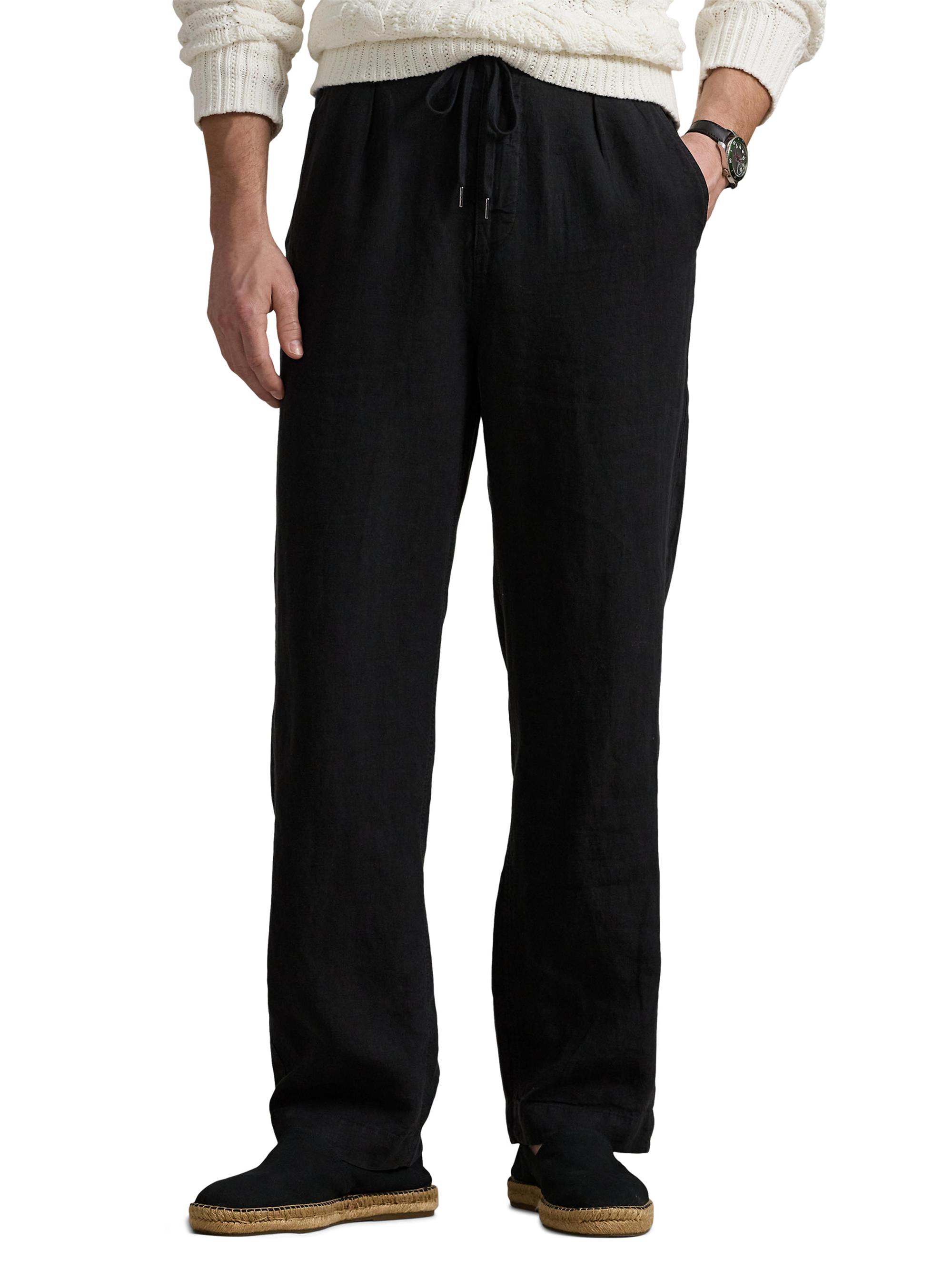 Polo Ralph Lauren Lateef Relaxed-Fit Pleated Linen Pants | Saks
