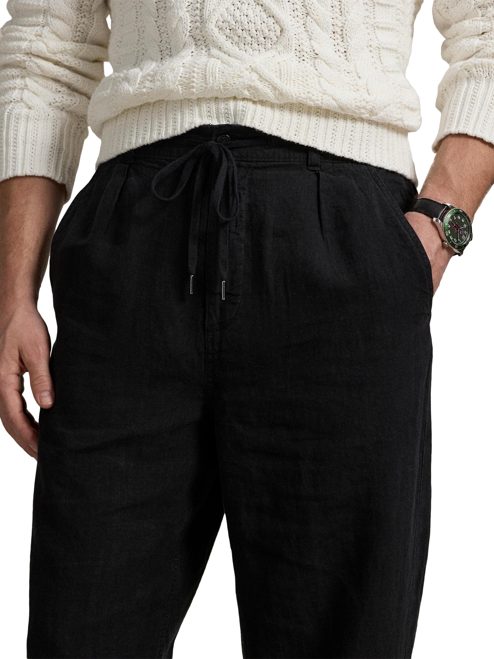 Polo Ralph Lauren Lateef Relaxed-Fit Pleated Linen Pants | Saks