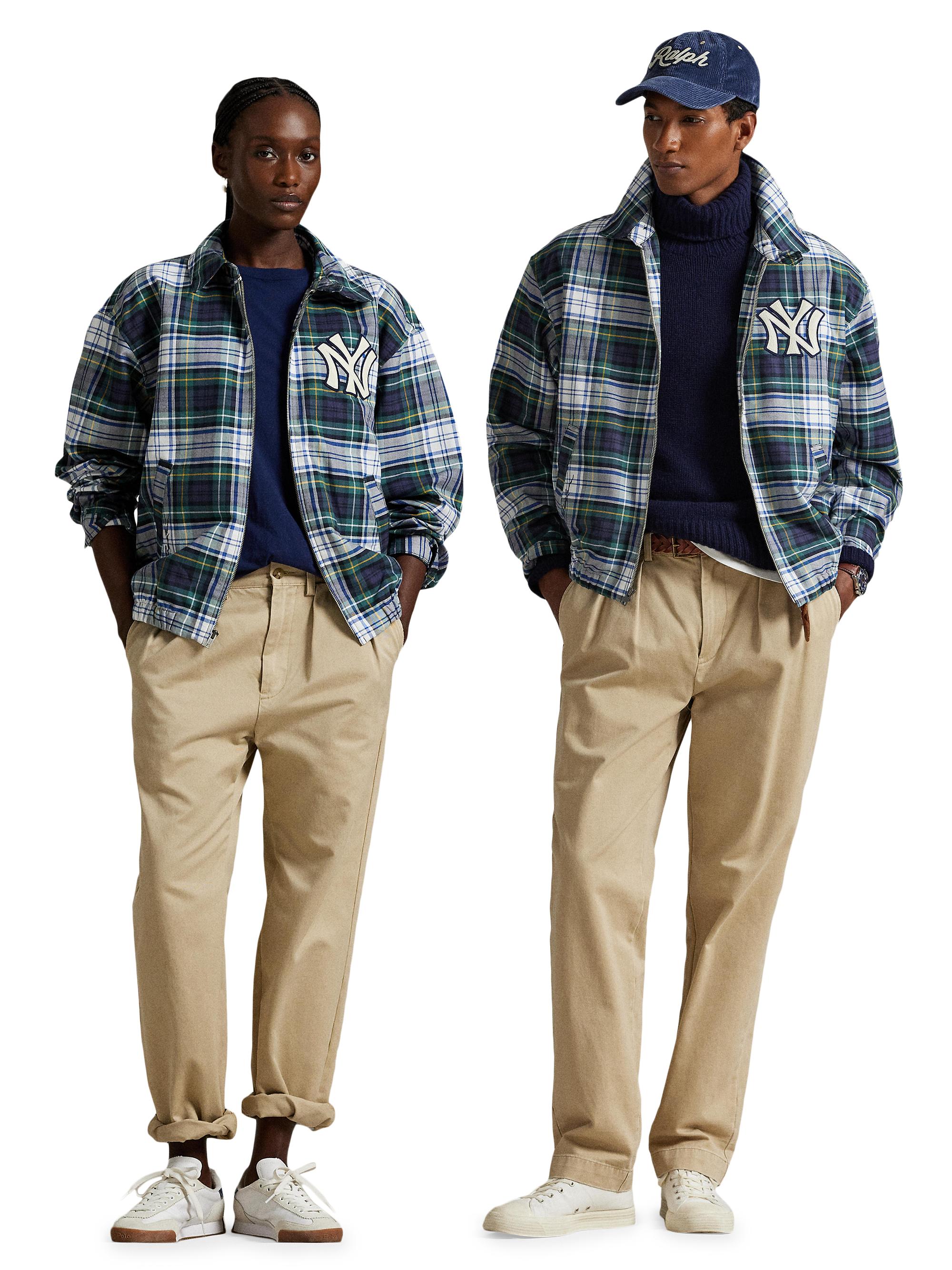 Polo Ralph Lauren Yankees Plaid Oxford Jacket | Saks Fifth Avenue
