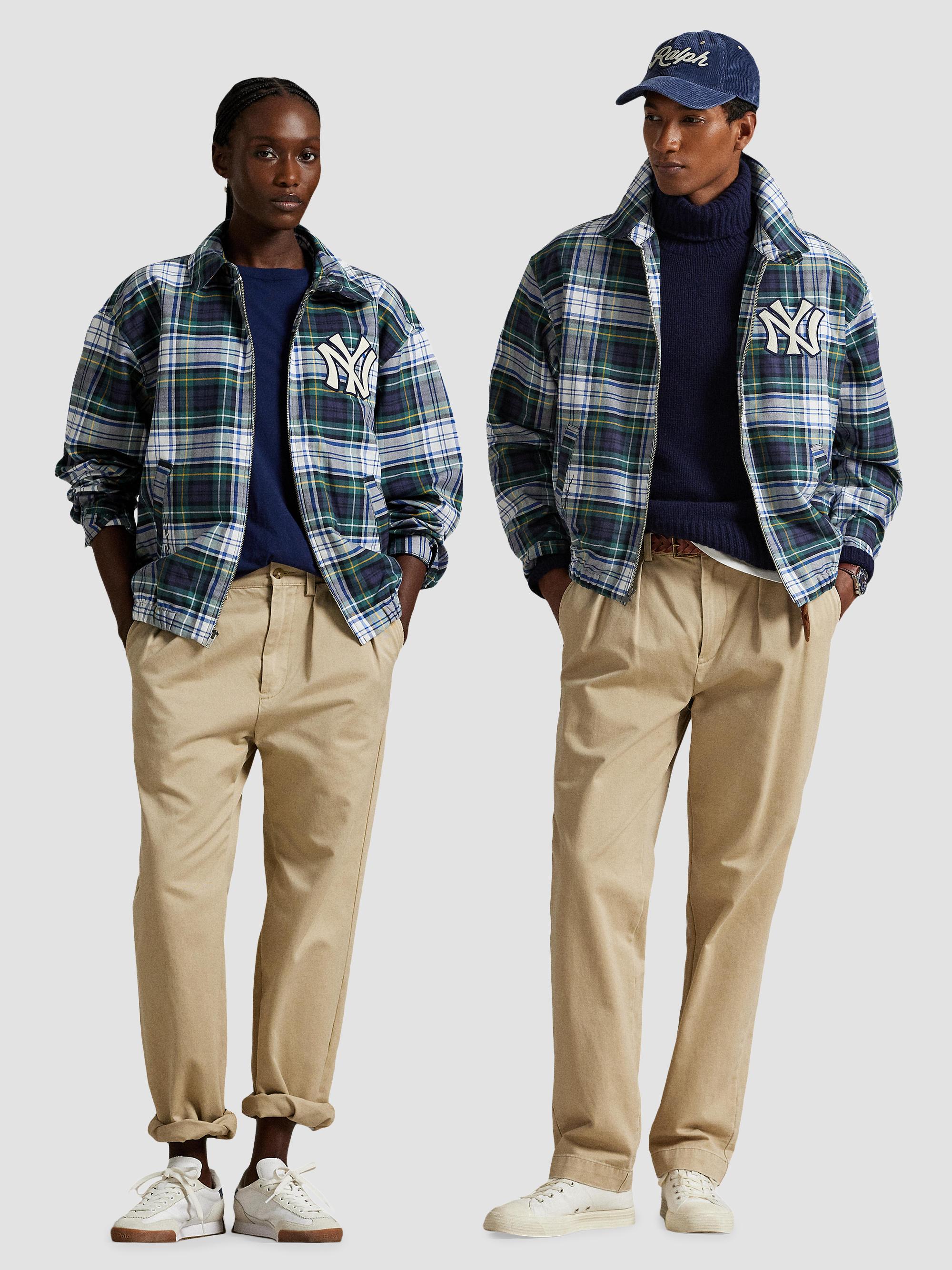 Polo Ralph Lauren Yankees Plaid Oxford Jacket | Saks Fifth Avenue