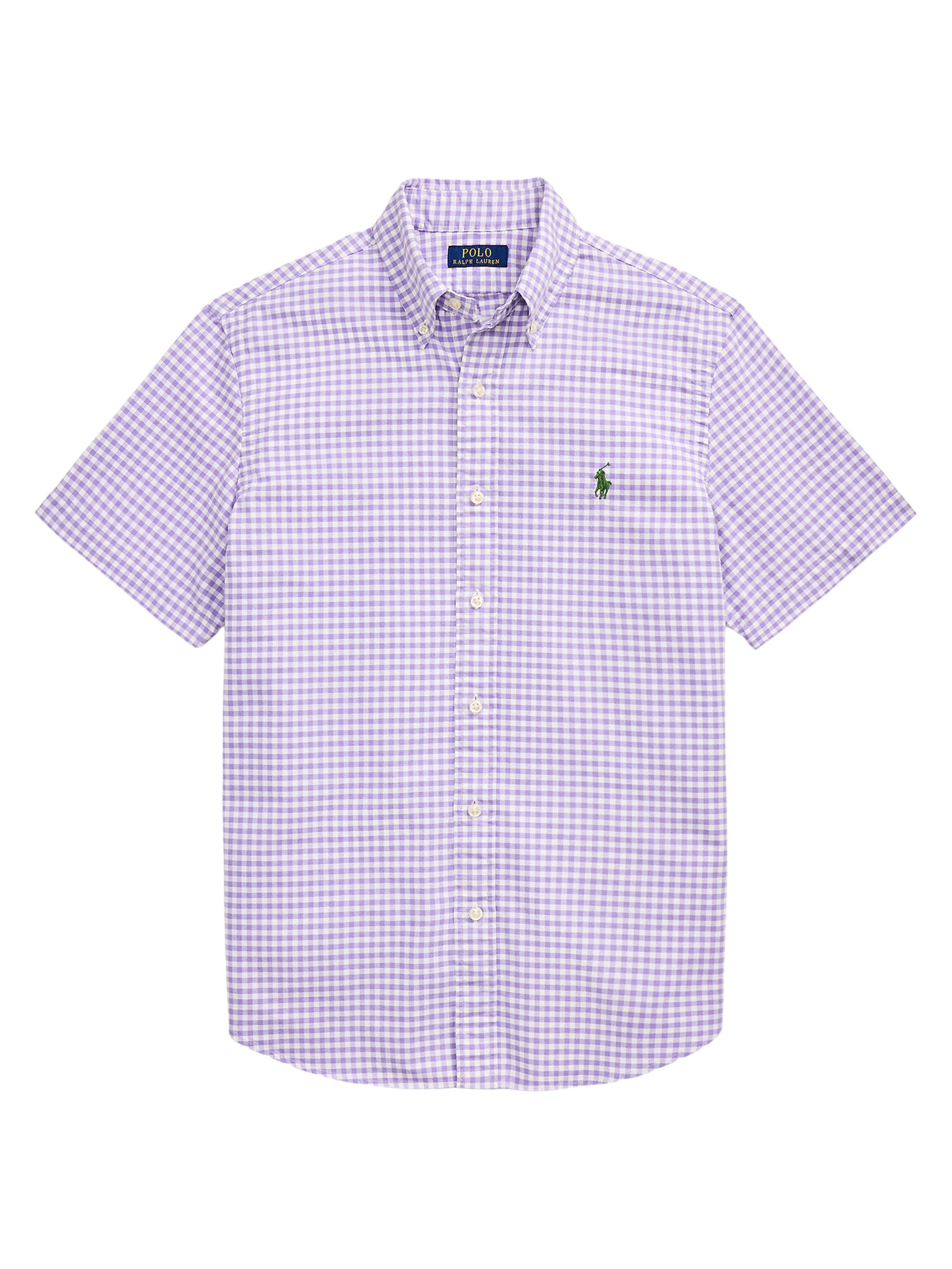Polo Ralph Lauren Men's Classic Fit Gingham Oxford Shirt - Lavender Nevis