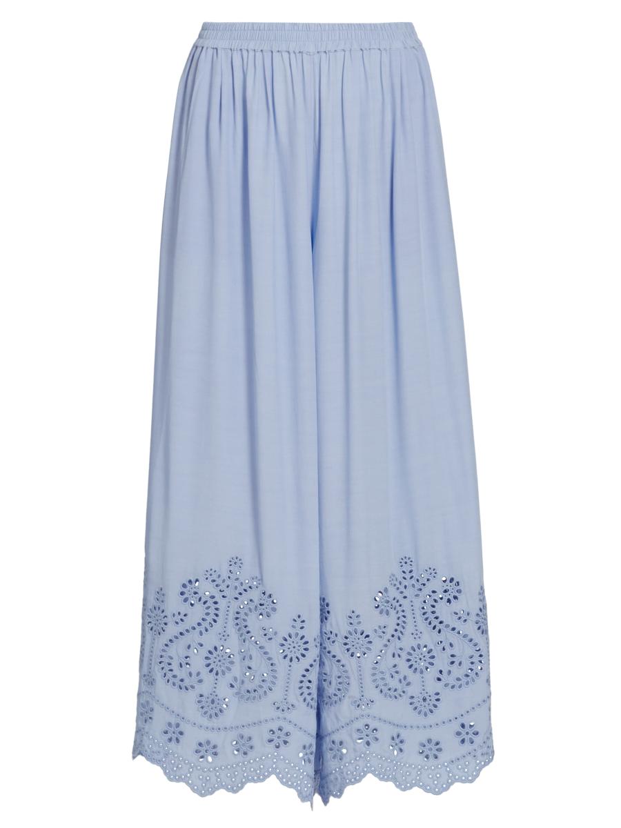 Hunter Bell Heron Eyelet Wide Leg Pants | Saks Fifth Avenue