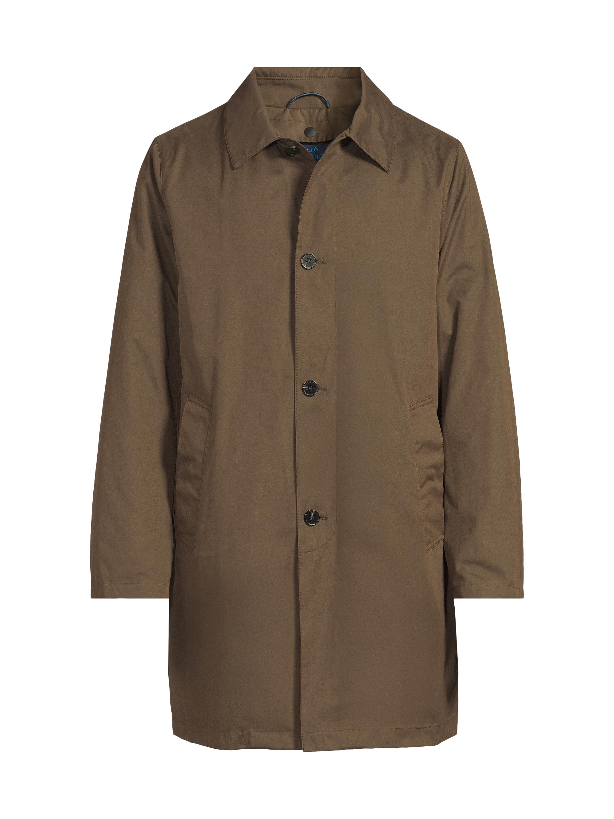 Paltò Men's Cantuccio Cotton Canvas Trench Coat - Brown