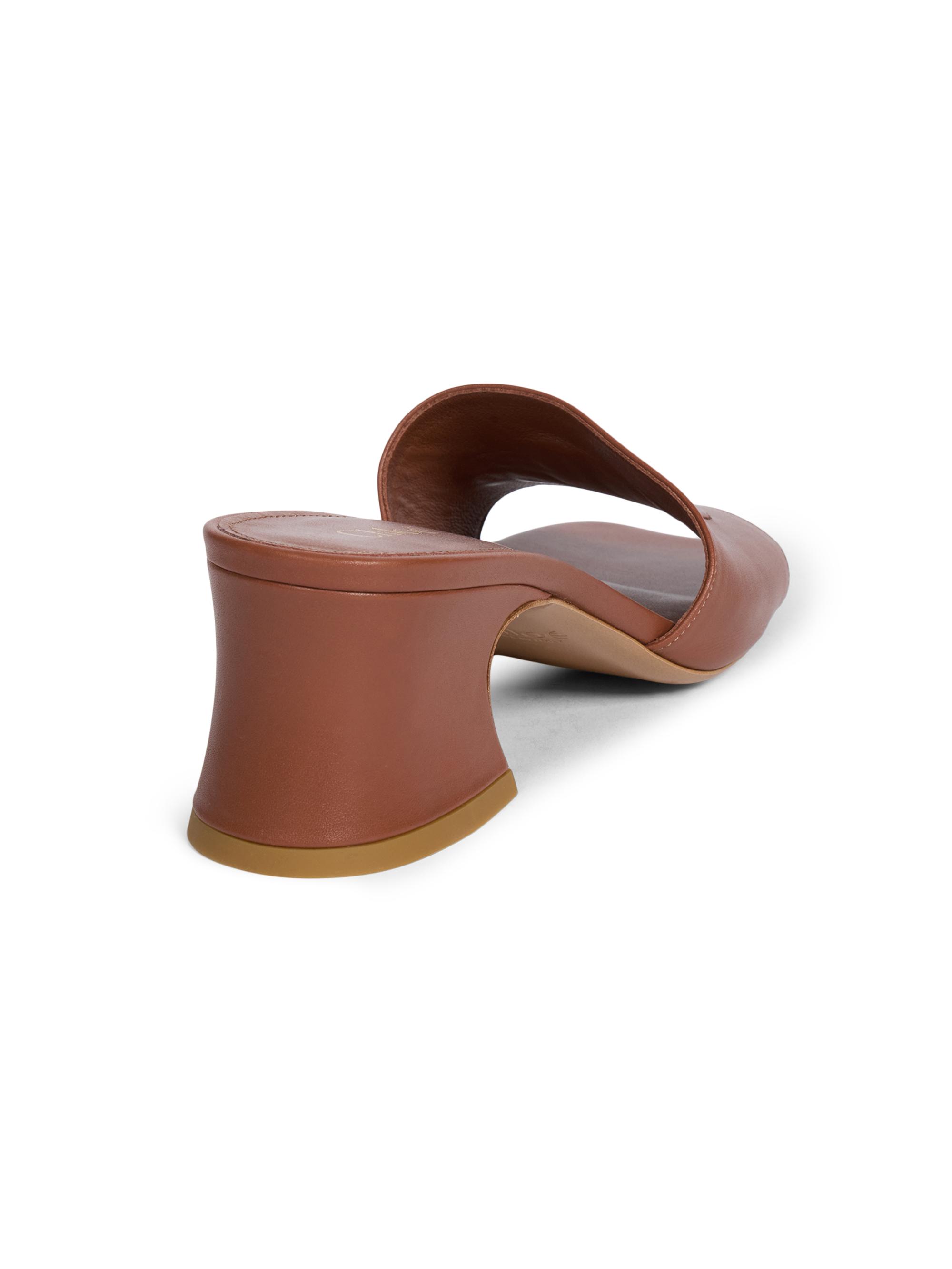 Chloé Soleil Leather 55MM Heeled Mules | Saks Fifth Avenue