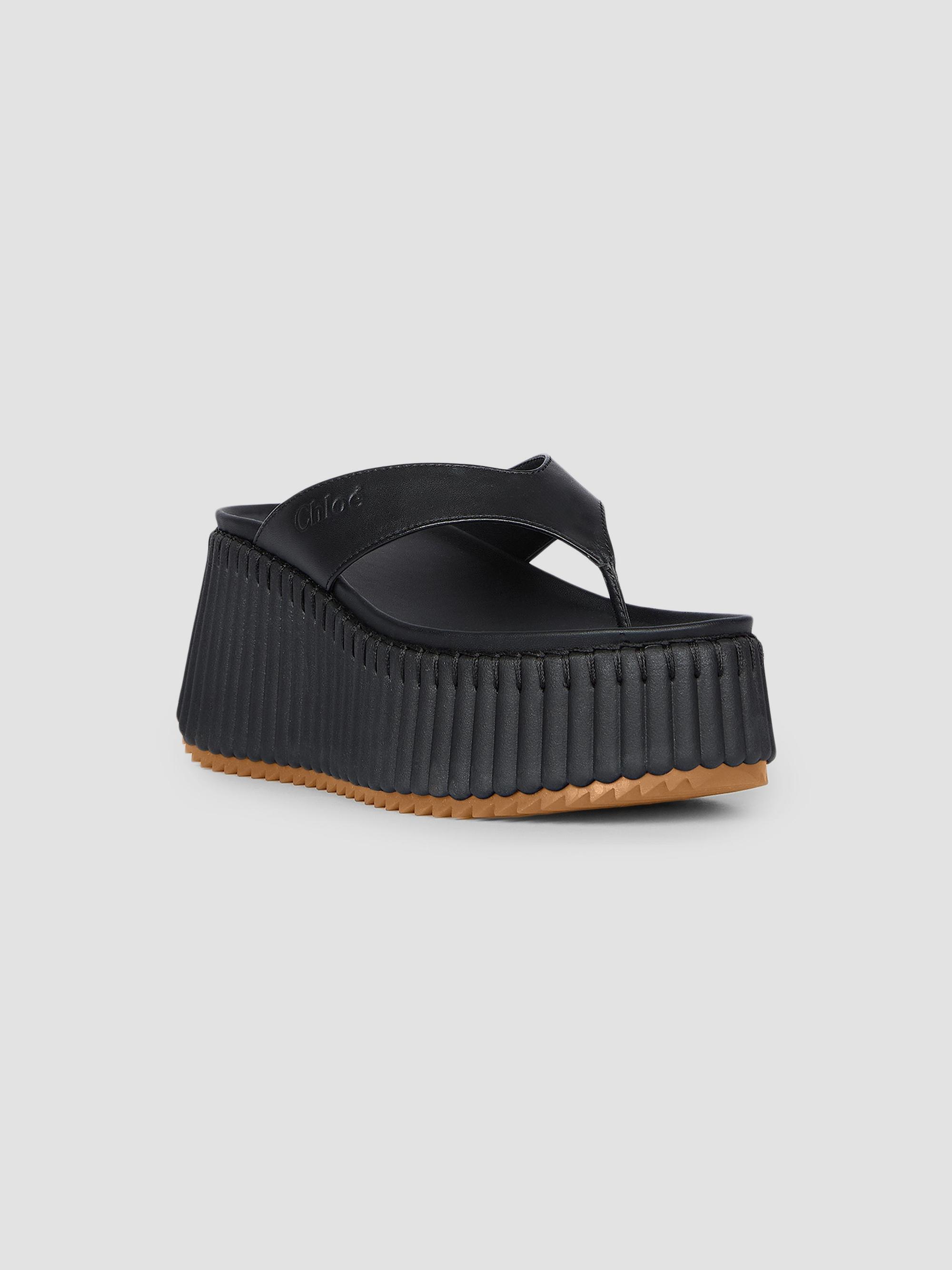Chloé Nama Leather Wedge Sandals | Saks Fifth Avenue