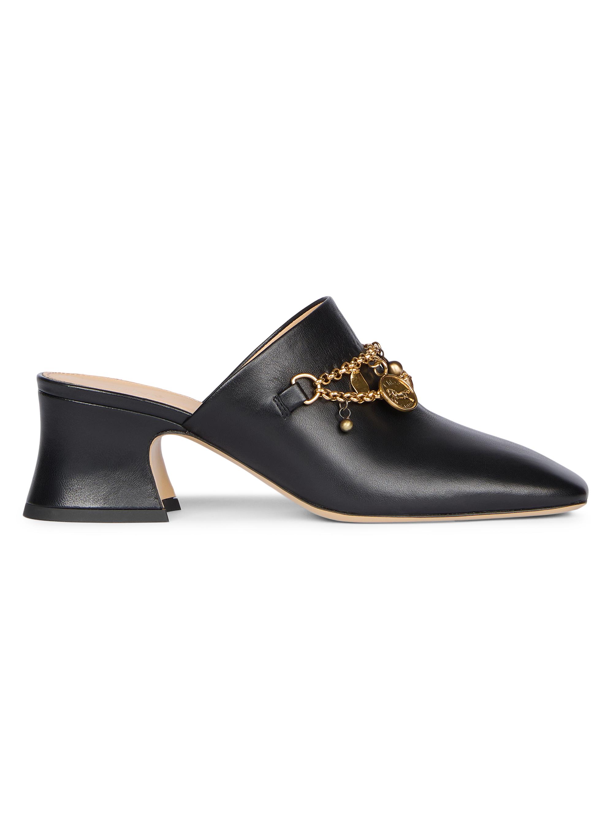 Chloé Ambre 105MM Leather Mules | Saks Fifth Avenue