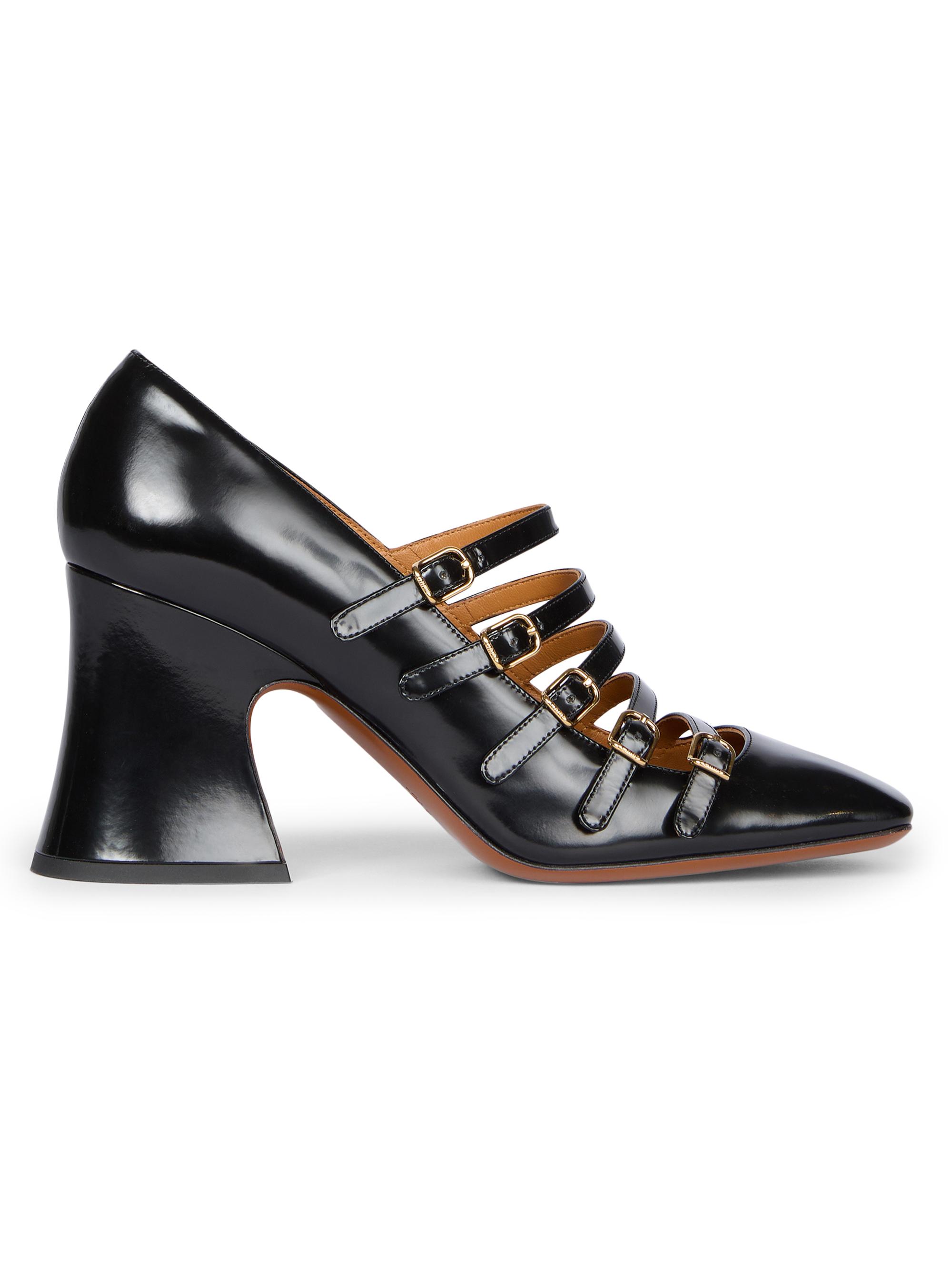 Chloé Janis Buckled Leather Pumps | Saks Fifth Avenue