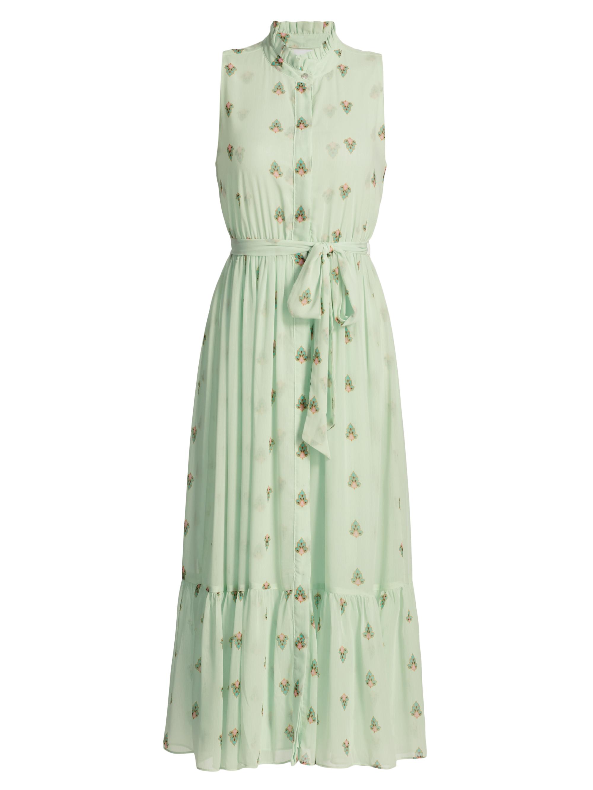 Misa Los Angeles Women's Thebez Printed Chiffon Sleeveless Midi-Dress - Bohemian Border