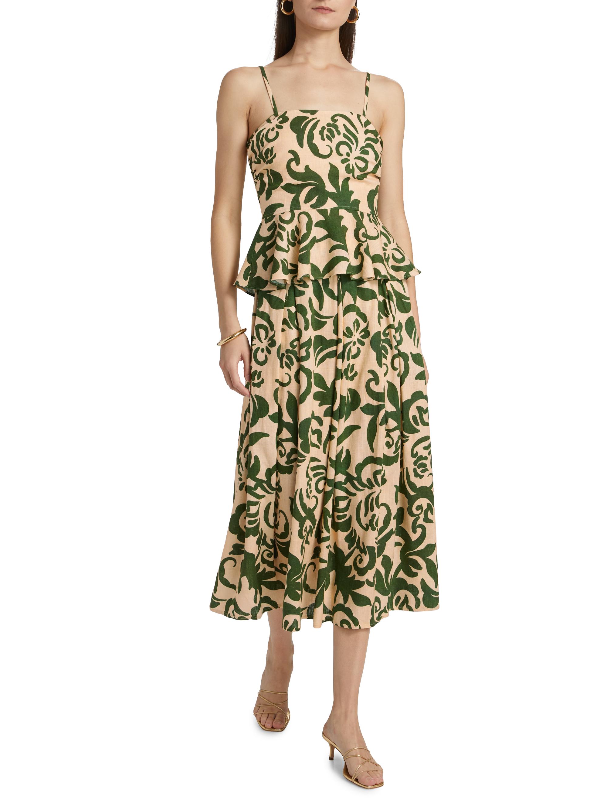 Misa Los Angeles Aggie Printed Midi-Skirt Saks Fifth Avenue