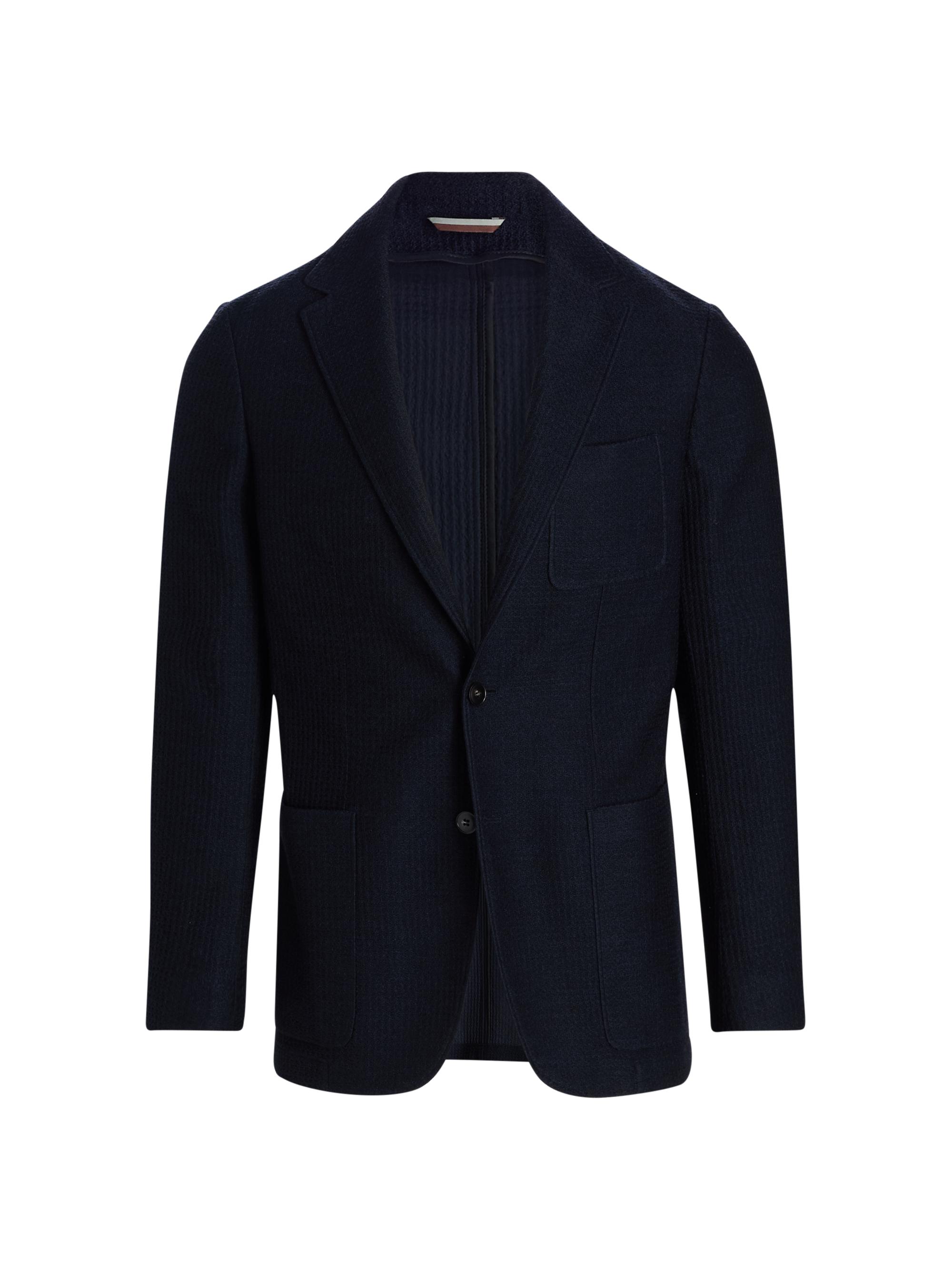 Canali Men's Jersey Wool Regular-Fit Jacket - Navy