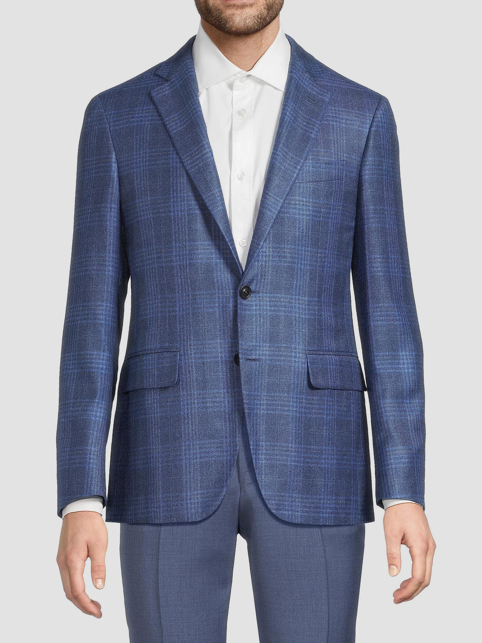 Canali Kei Silk-Cashmere Trim-Fit Solid Sport Coat | Saks Fifth Avenue