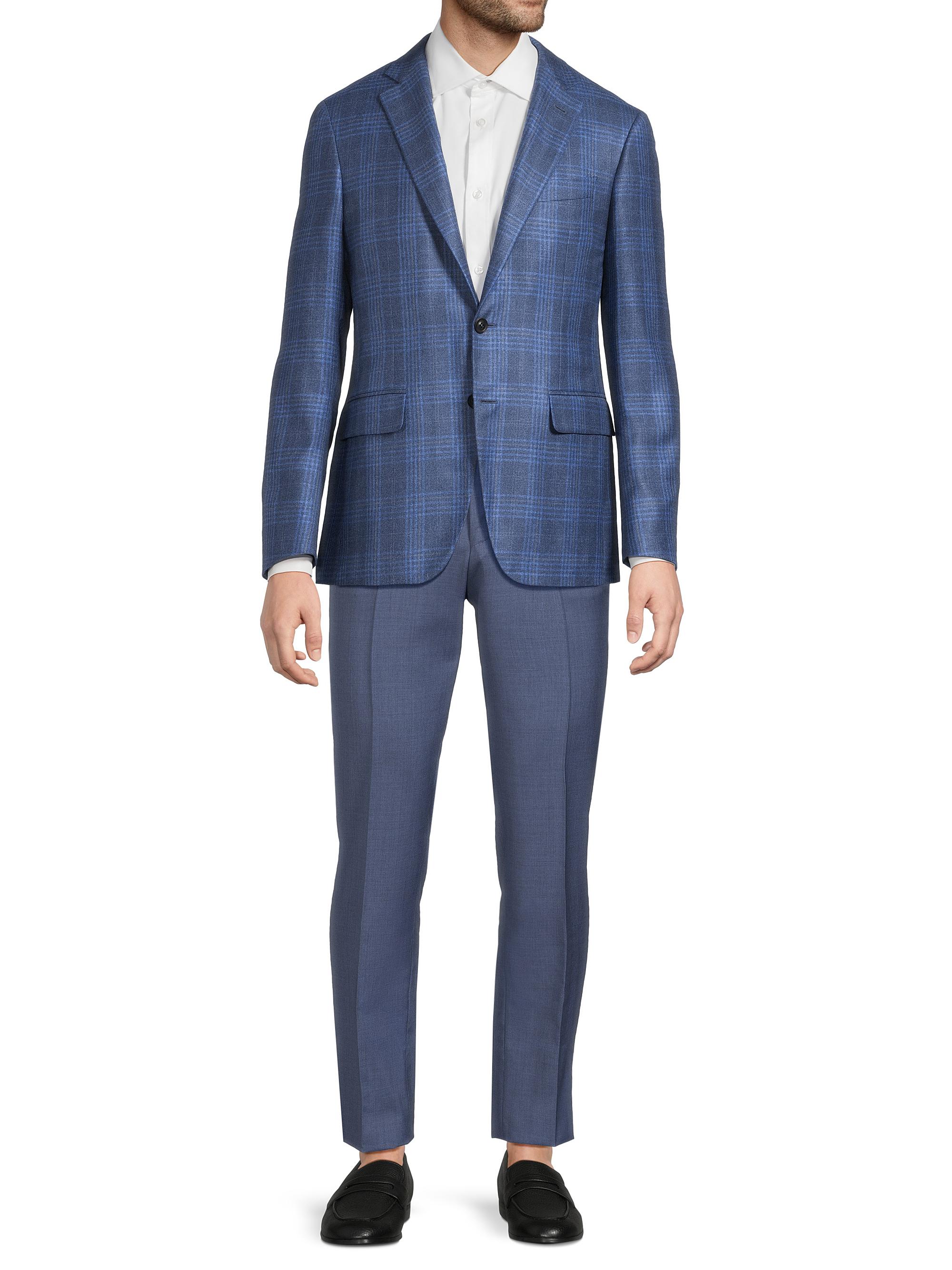 Canali Kei Silk-Cashmere Trim-Fit Solid Sport Coat | Saks Fifth Avenue