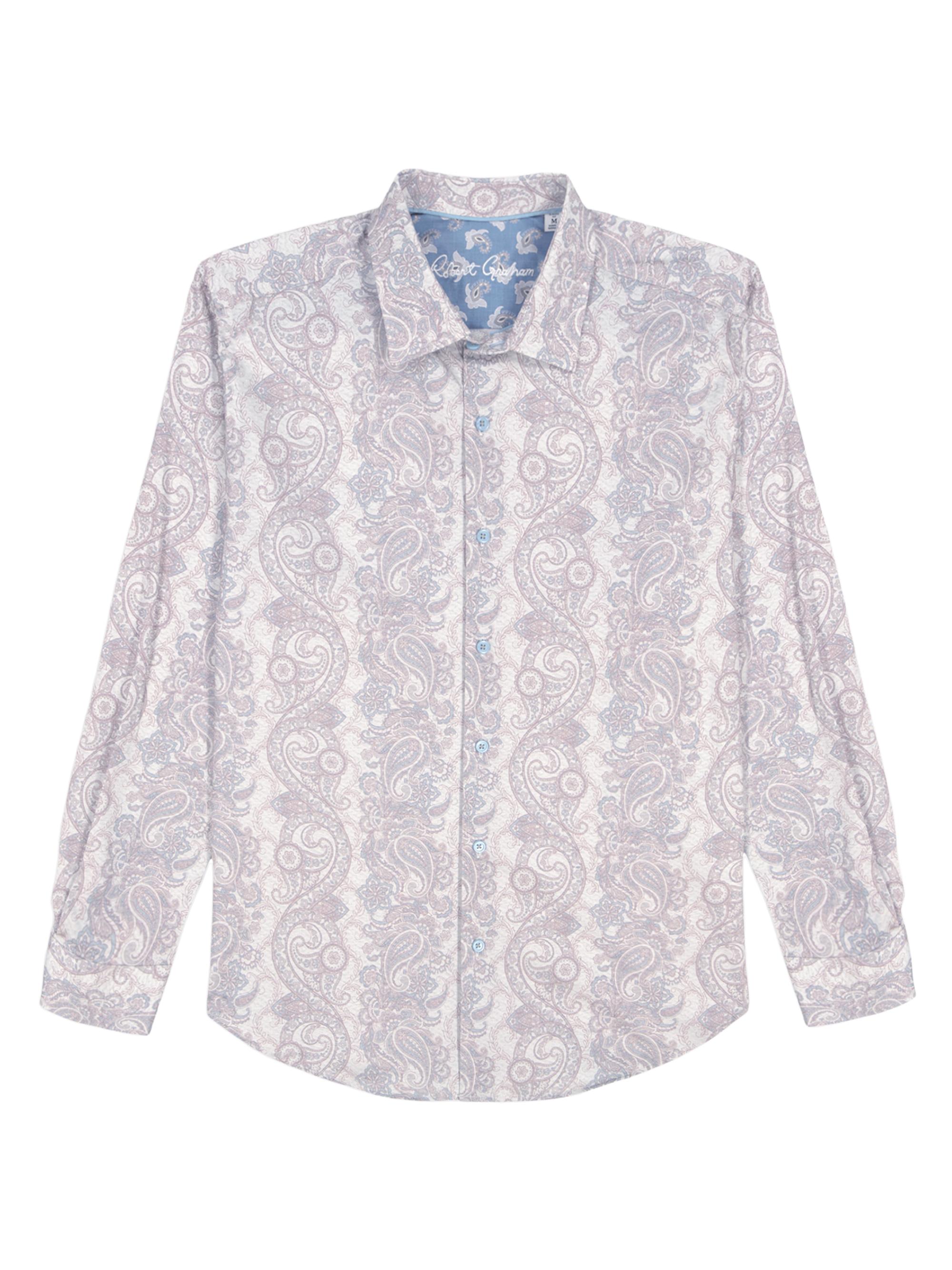 Robert Graham Men's Auberry Paisley Woven Shirt - Tan