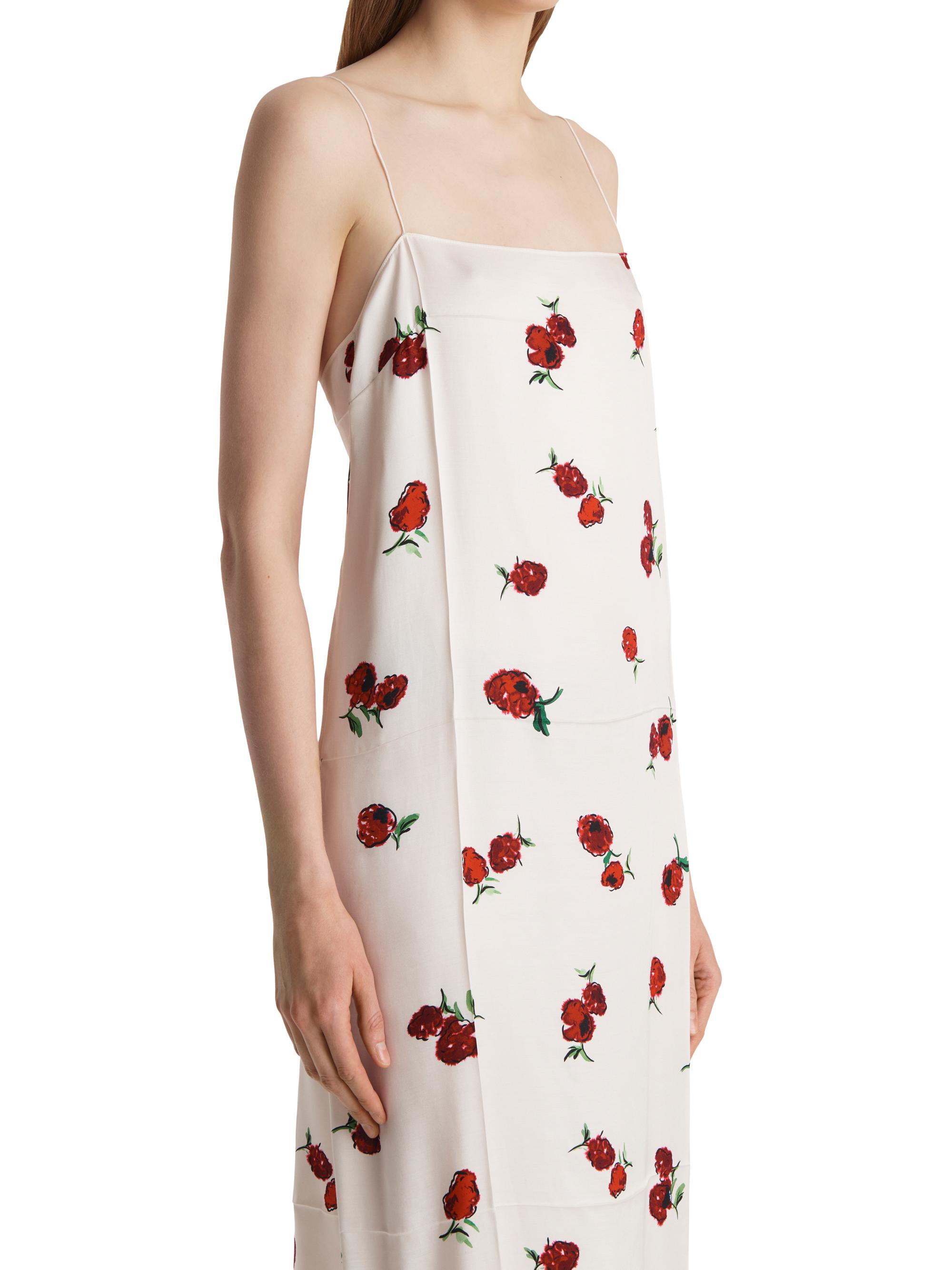 Khaite Sicily Silk Raspberry Print Slip Dress | Saks Fifth Avenue