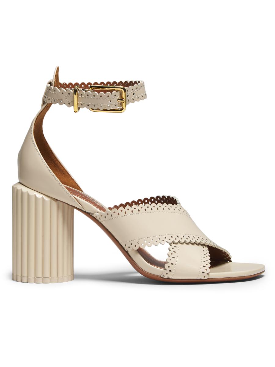Zimmermann Women's Eddie 85mm Cylinder Heel Leathert Sandals In Neutral