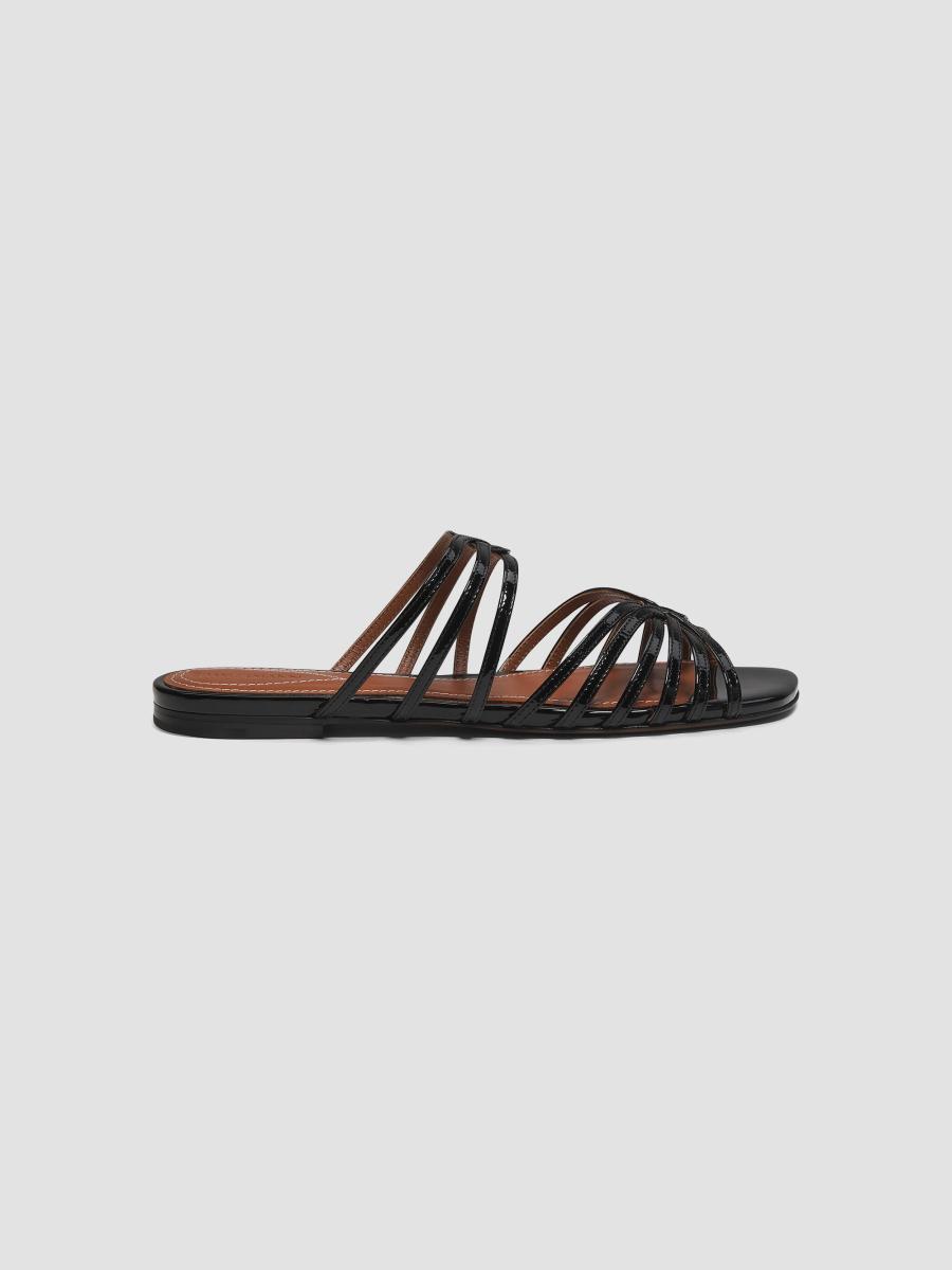 Zimmermann Aura Patent Leather Slip-On Sandals | Saks Fifth Avenue