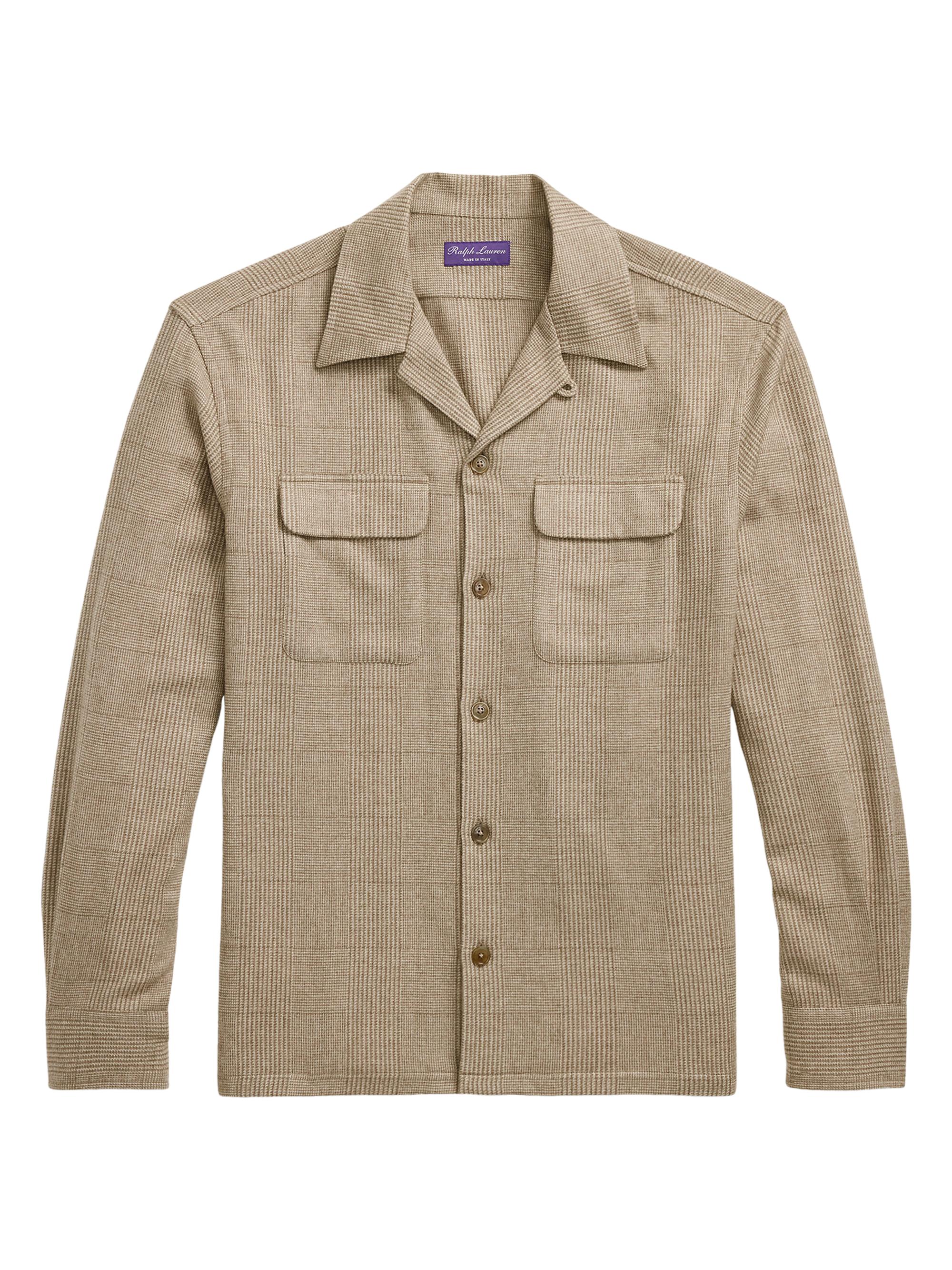 Ralph Lauren Purple Label Glen Plaid Wool-Blend Overshirt | Saks