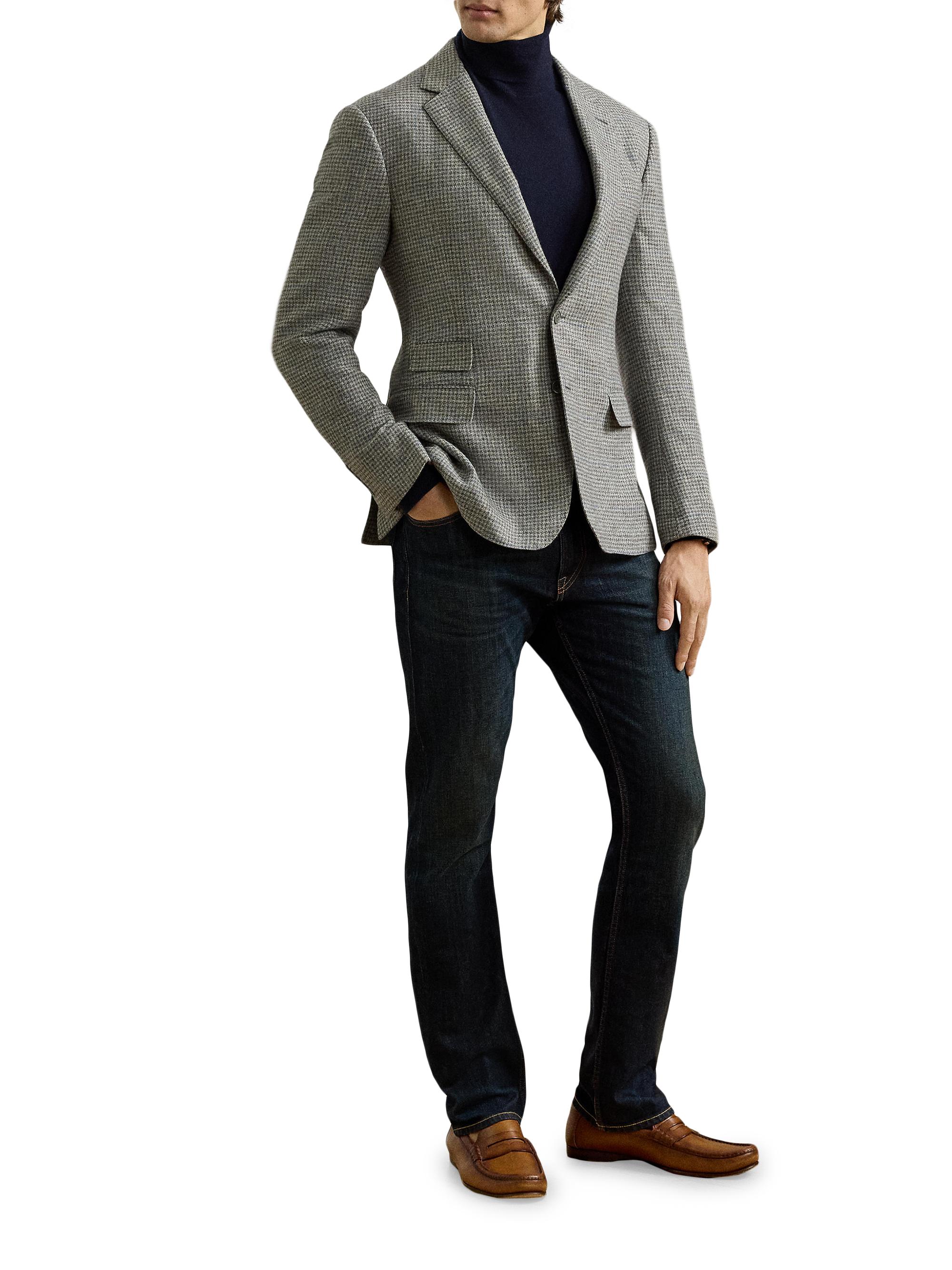 Ralph Lauren Purple Label Kent Hand-Tailored Houndstooth Jacket