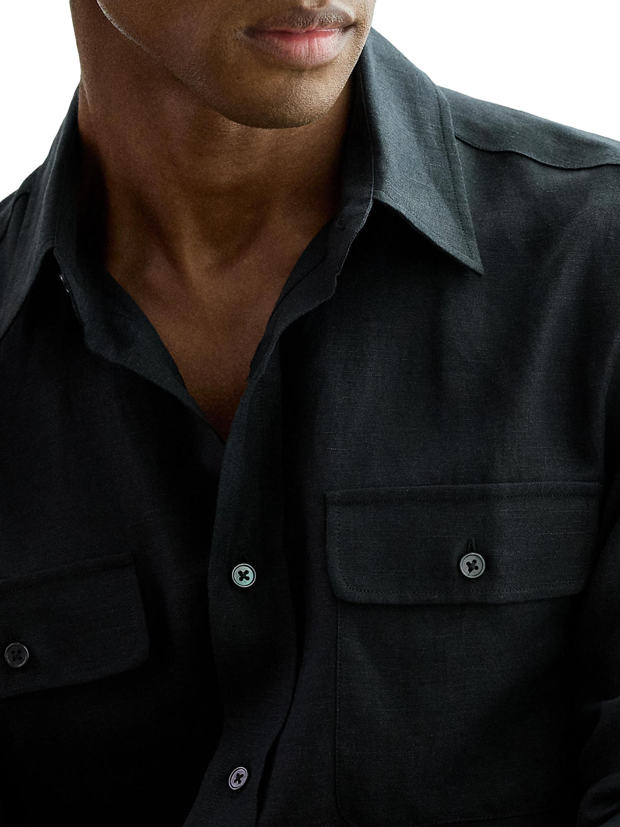 Ralph Lauren Purple Label Silk-Linen Canvas Shirt | Saks Fifth Avenue