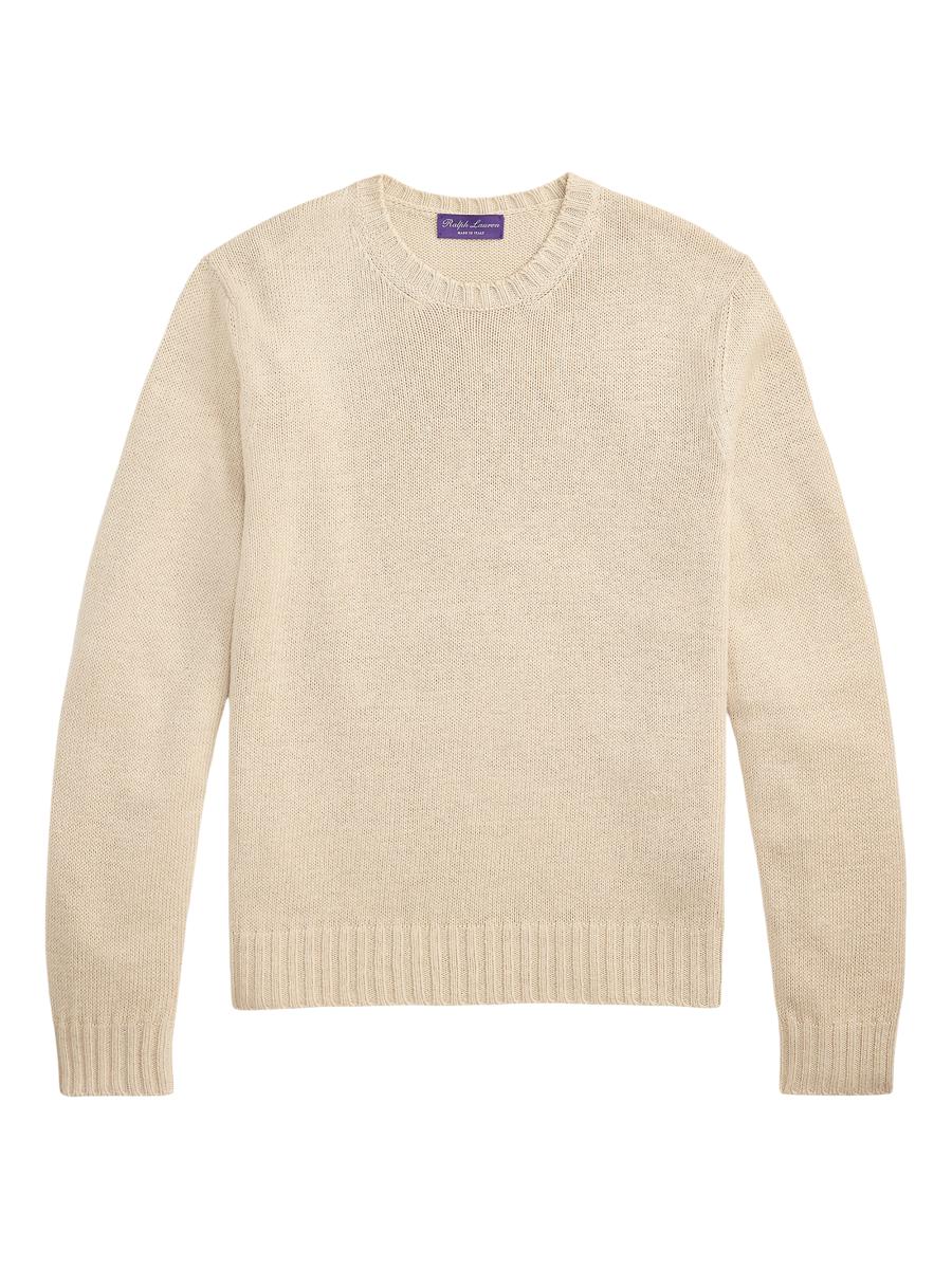 Ralph Lauren Purple Label Silk-Linen Crewneck Sweater | Saks Fifth