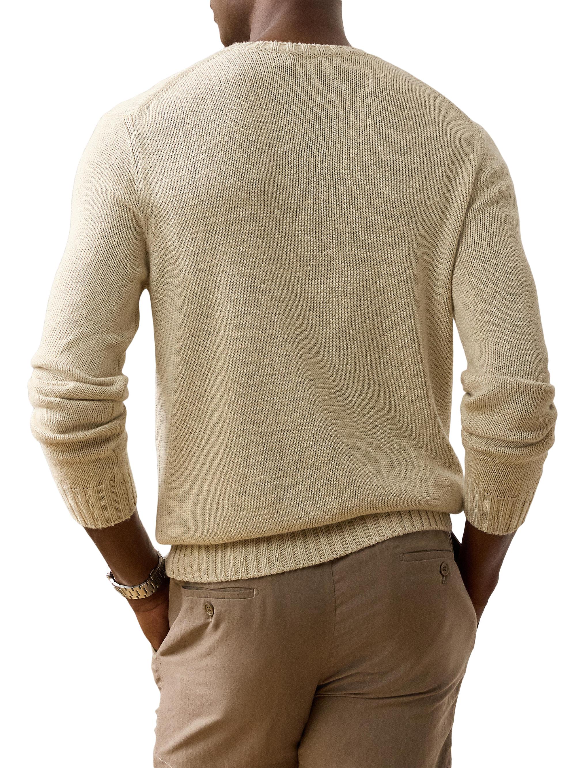 Ralph Lauren Purple Label Silk-Linen Crewneck Sweater | Saks Fifth
