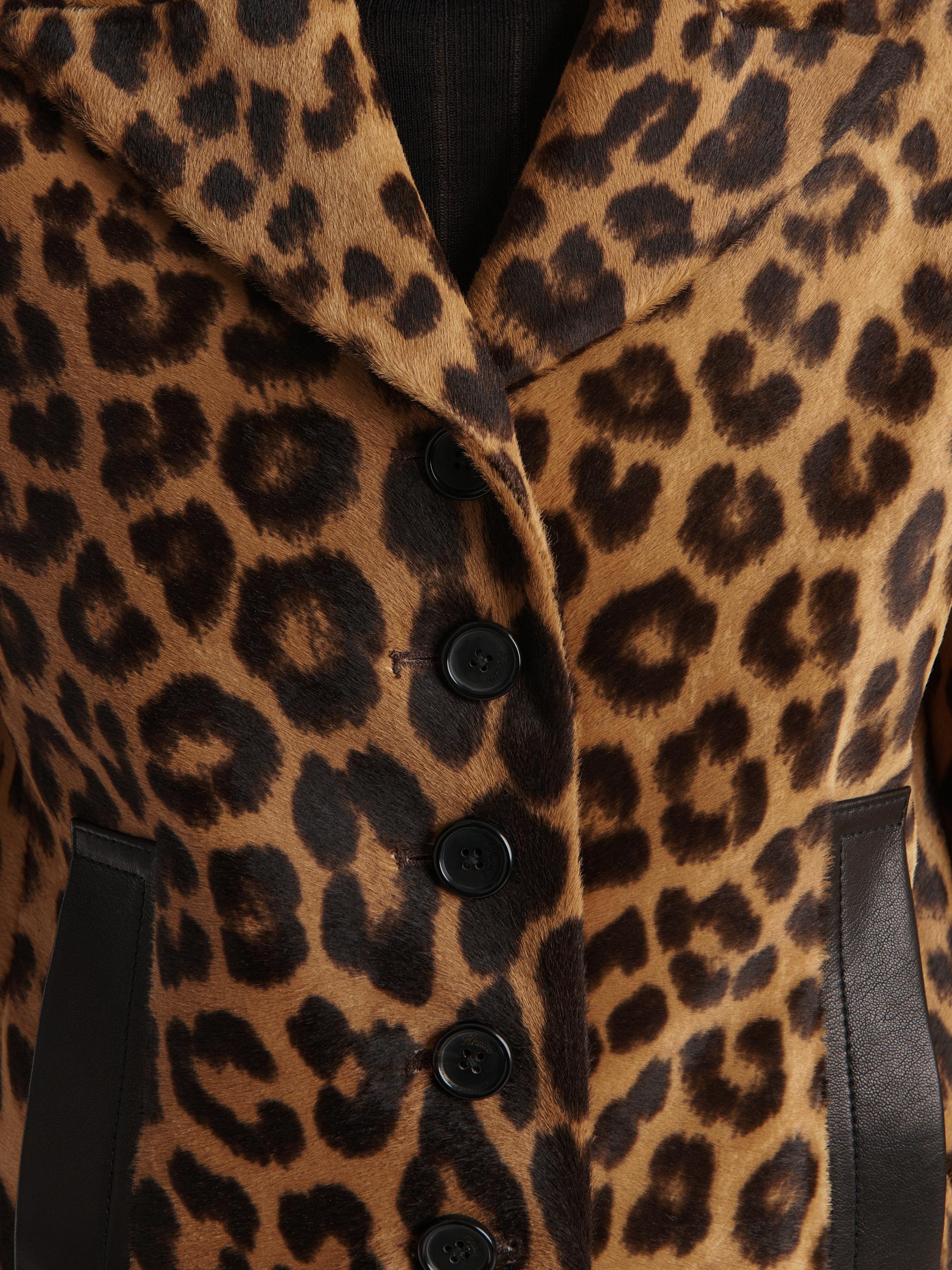 Khaite Saraphina Leopard-Print Calf Hair Jacket | Saks Fifth Avenue