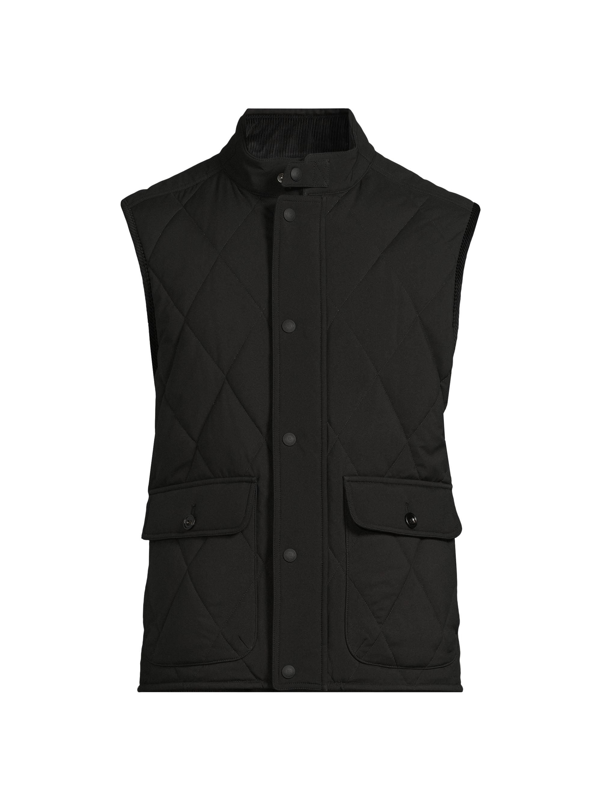 トップス RALPH LAUREN black label / leather vest Ralph Lauren Ralph Lauren Black Label Quilted Microfiber Riding