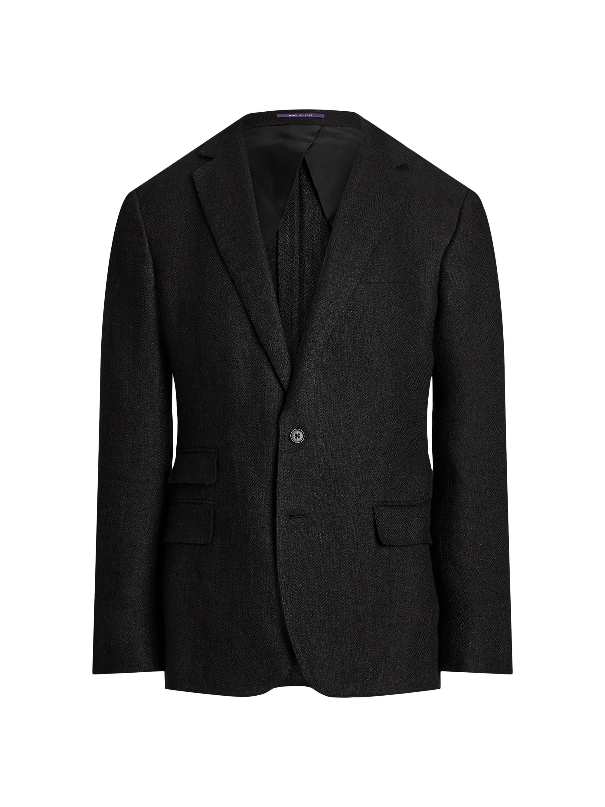 90s RL “Black Linen Herringbone” US製 90s RL “Black Linen Herringbone” US製