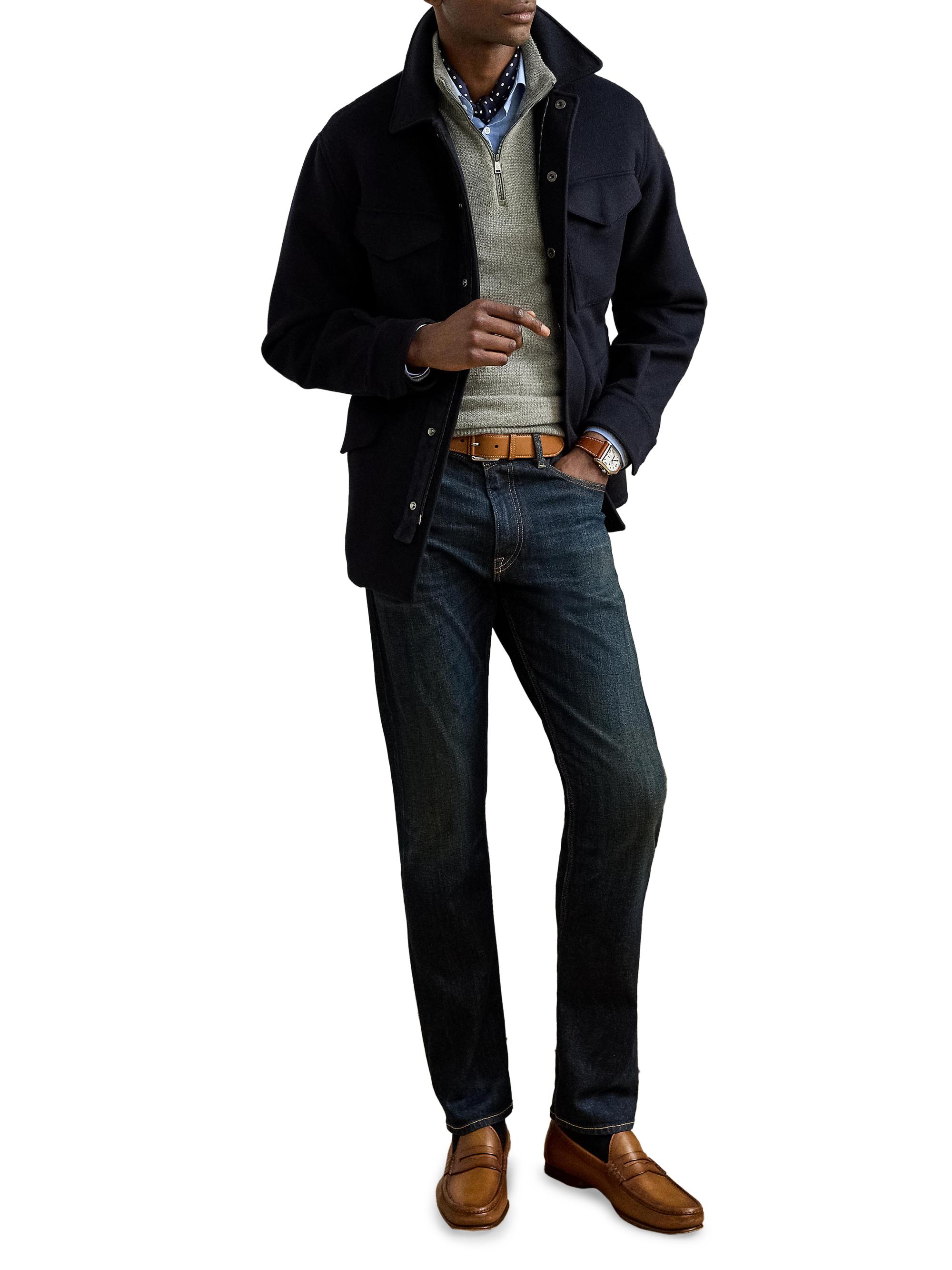 Ralph Lauren Purple Label Ripley Wool-Cashmere Four-Pocket Jacket