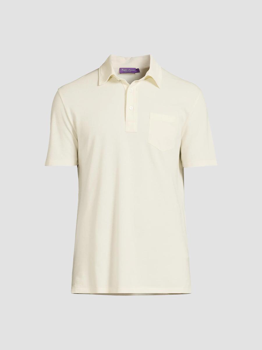 Ralph Lauren Purple Label Cotton-Cashmere Piqué Polo Shirt | Saks