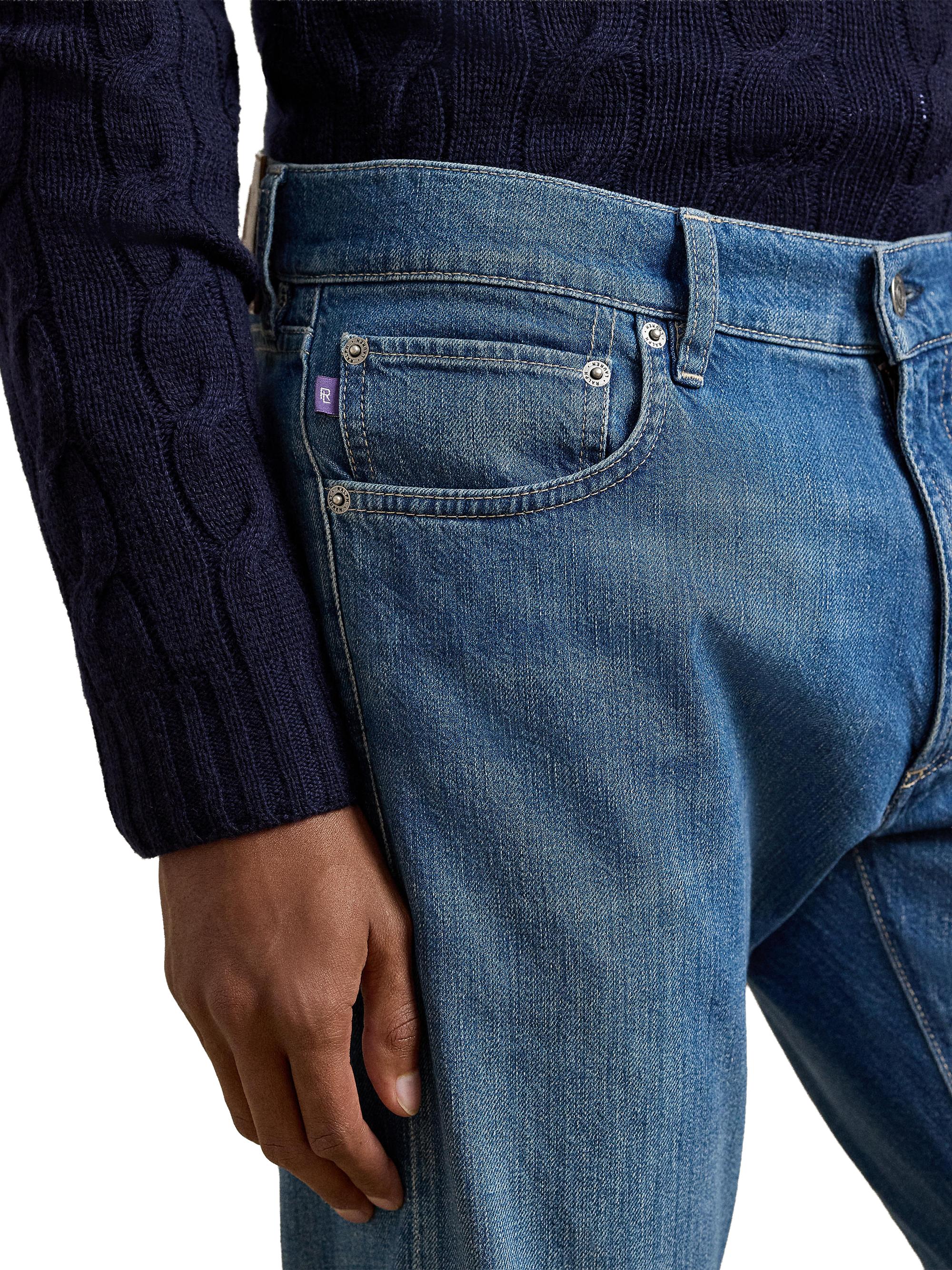 Ralph Lauren Purple Label Italian Denim 5-Pocket Slim-Fit Jeans