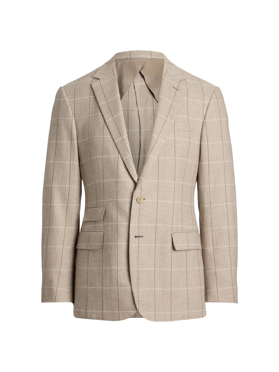 Ralph Lauren Purple Label Kent Windowpane Check Wool-Blend Sport