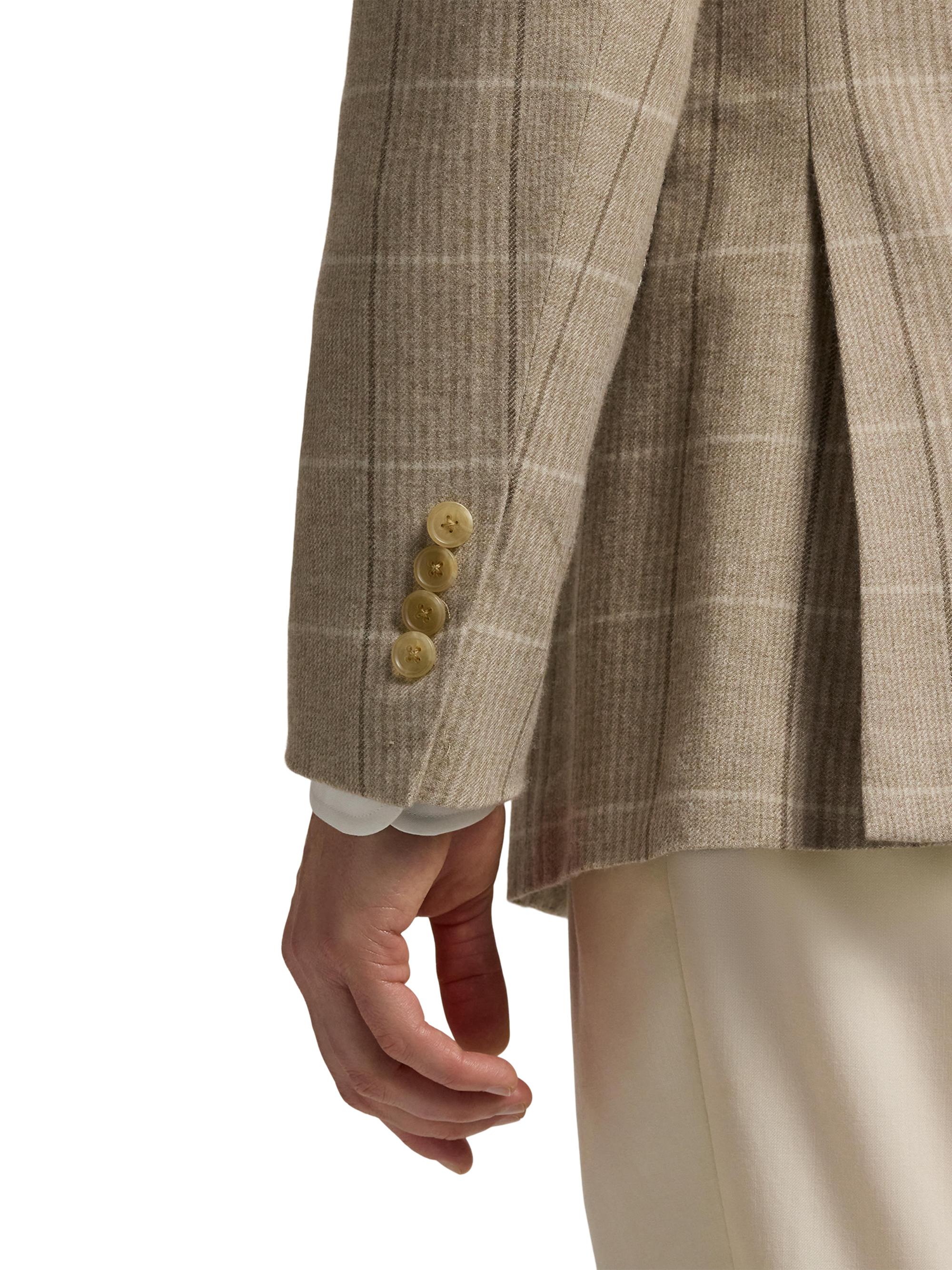 Ralph Lauren Purple Label Kent Windowpane Check Wool-Blend Sport