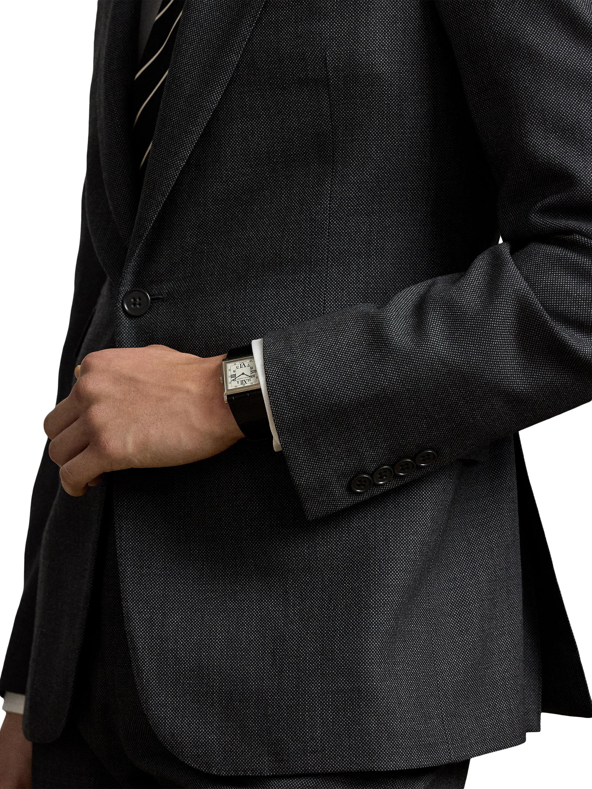 Ralph Lauren Purple Label Men's Gregory Hand-Tailored Birdseye Suit - Dark Grey Multi