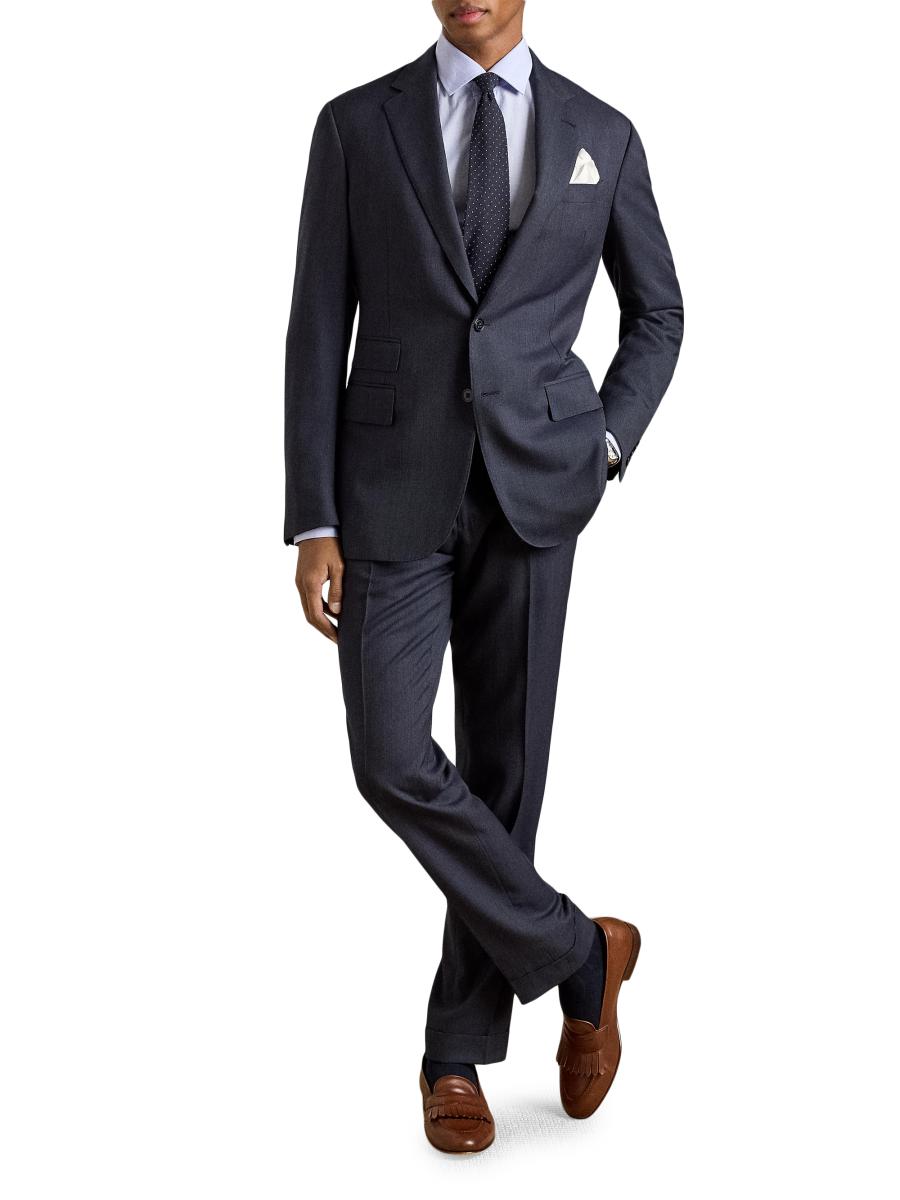 Ralph Lauren Purple Label Kent Tailored Pin Dot Suit | Saks Fifth