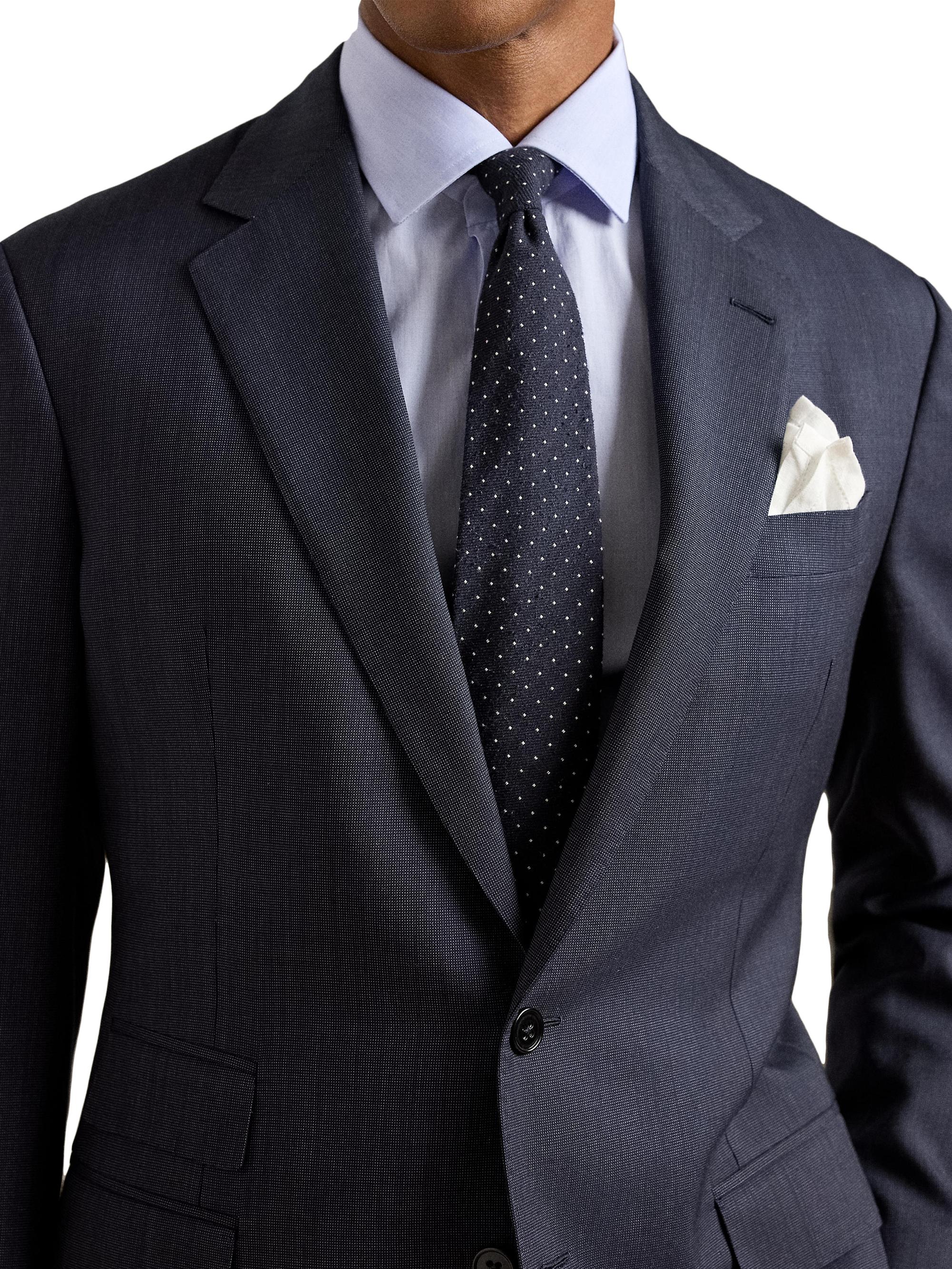Ralph Lauren Purple Label Kent Tailored Pin Dot Suit | Saks Fifth