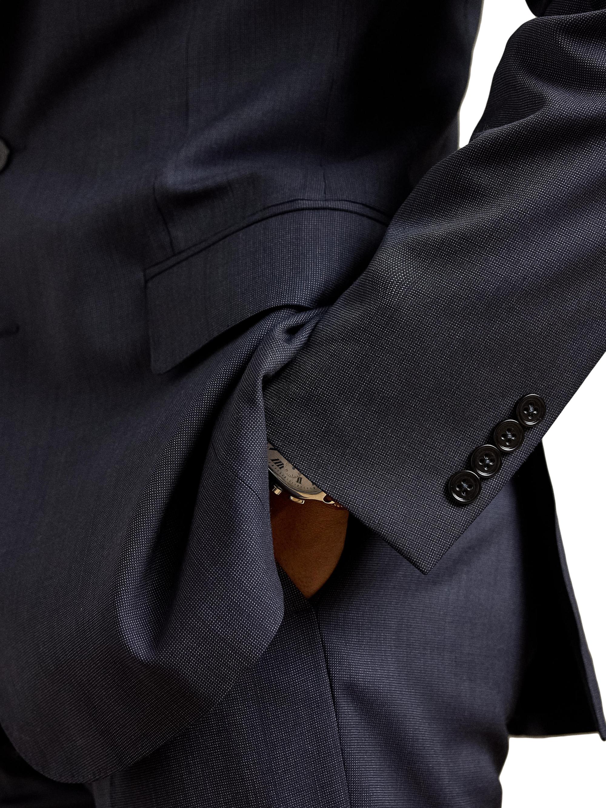 Ralph Lauren Purple Label Men's Kent Tailored Pin Dot Suit - Navy Multi