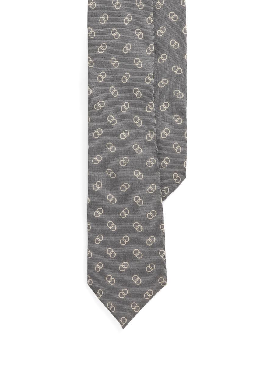 Ralph Lauren Purple Label Linked-Circles Cashmere-Silk Tie | Saks