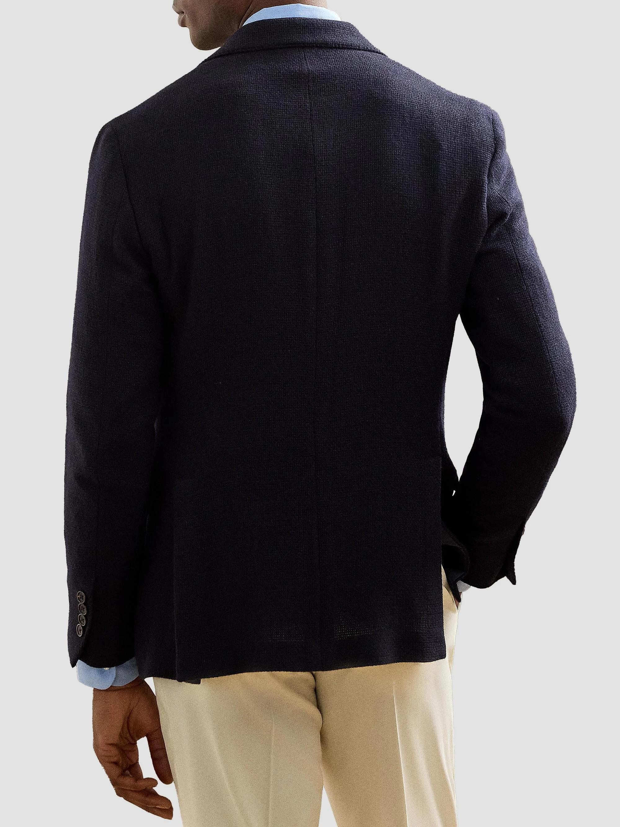 Ralph Lauren Purple Label Hadley Textured Open-Weave Jacket | Saks