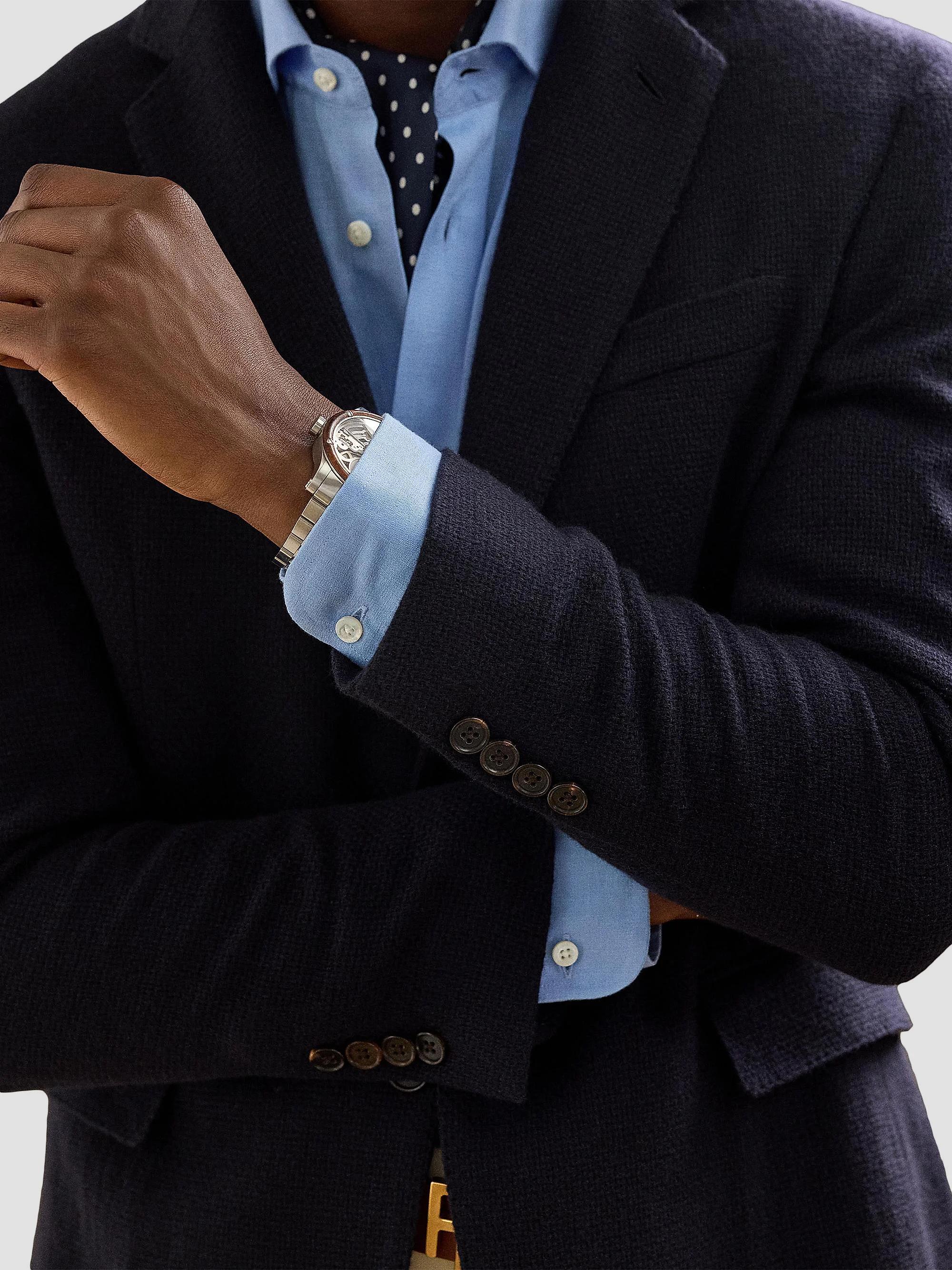 Ralph Lauren Purple Label Hadley Textured Open-Weave Jacket | Saks