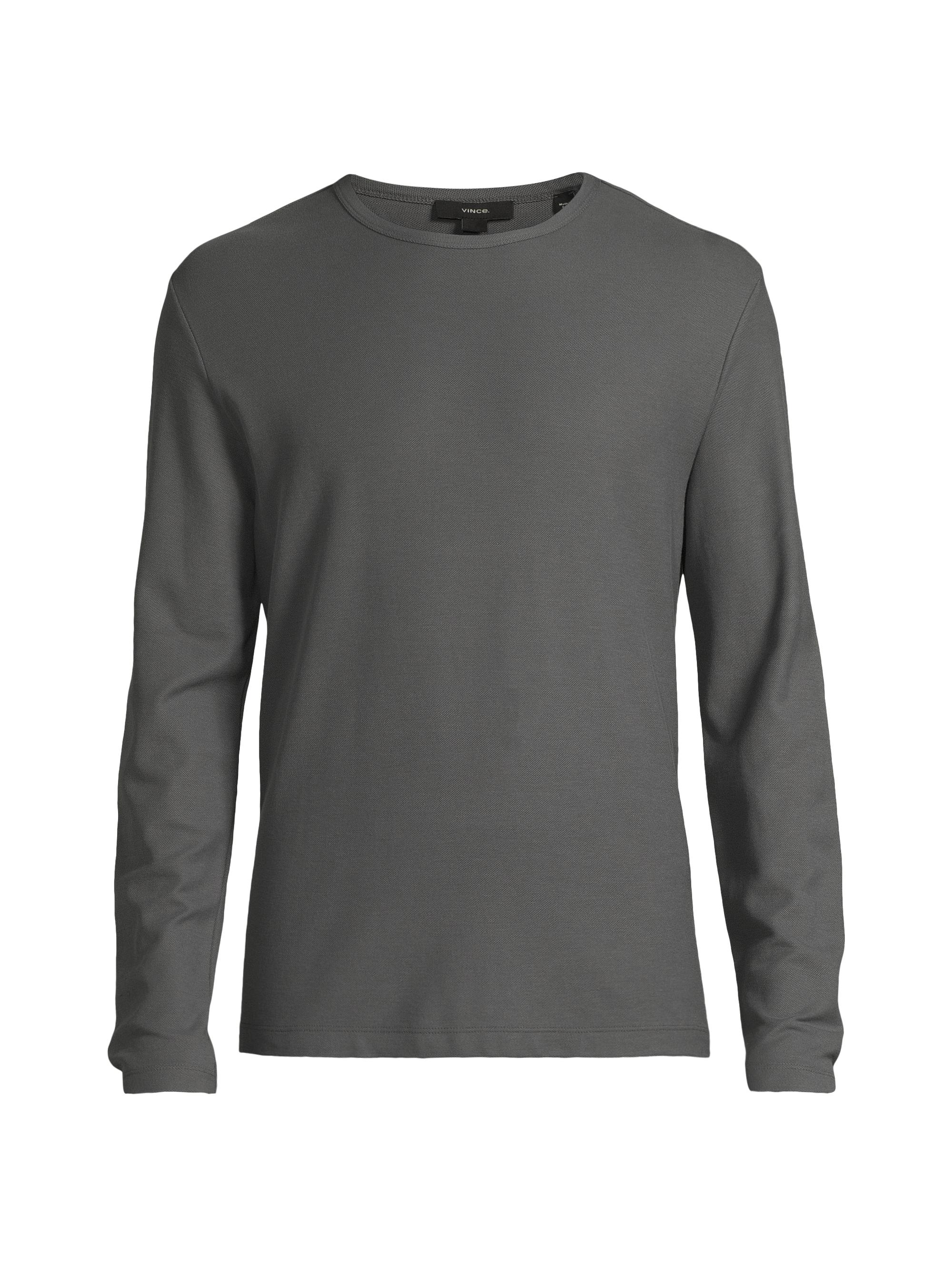 Vince Men's Cotton Pique Crewneck T-Shirt - Washed Port