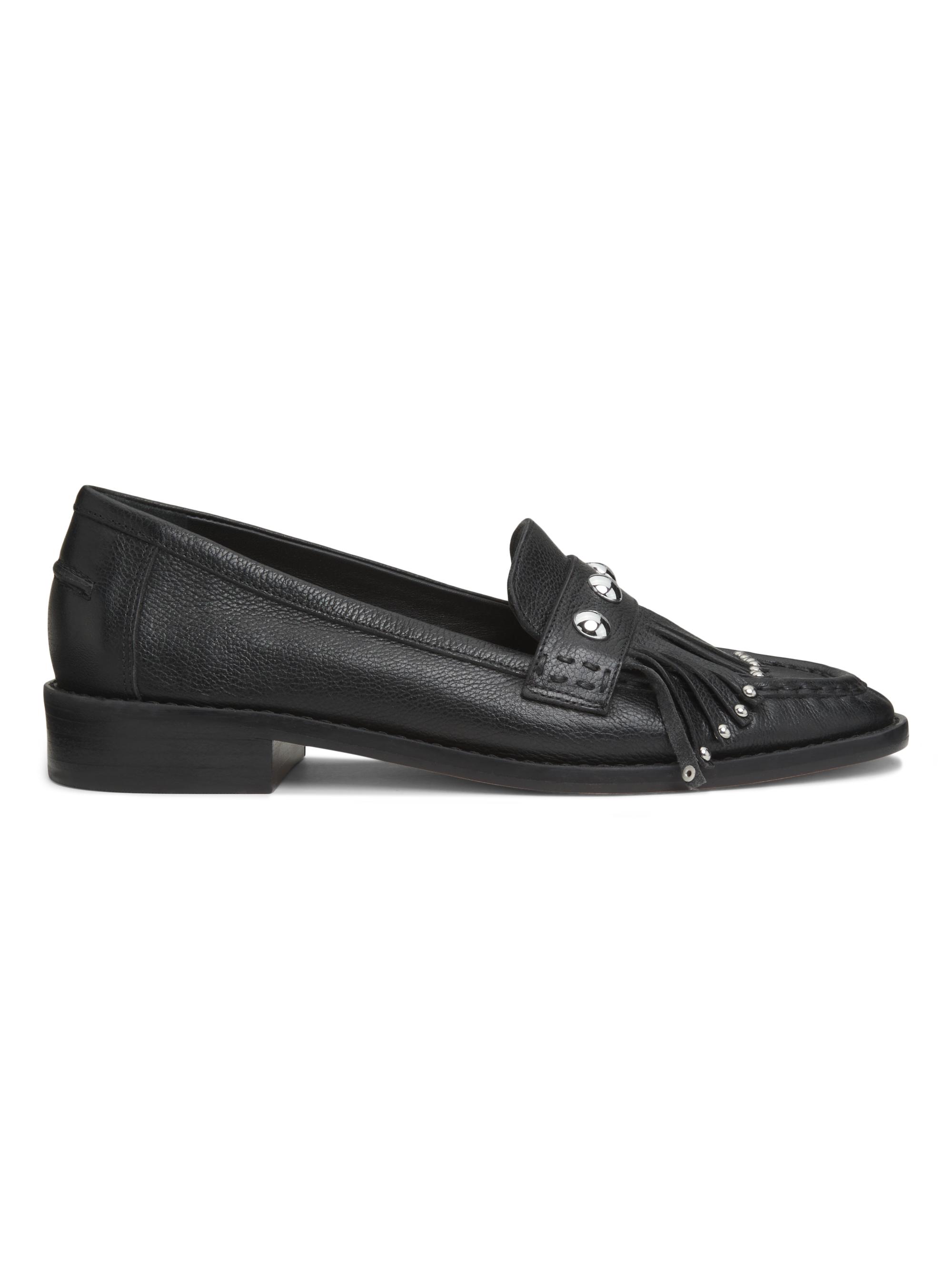Cinq à Sept Women's Gina Fringed Leather Loafers - Black
