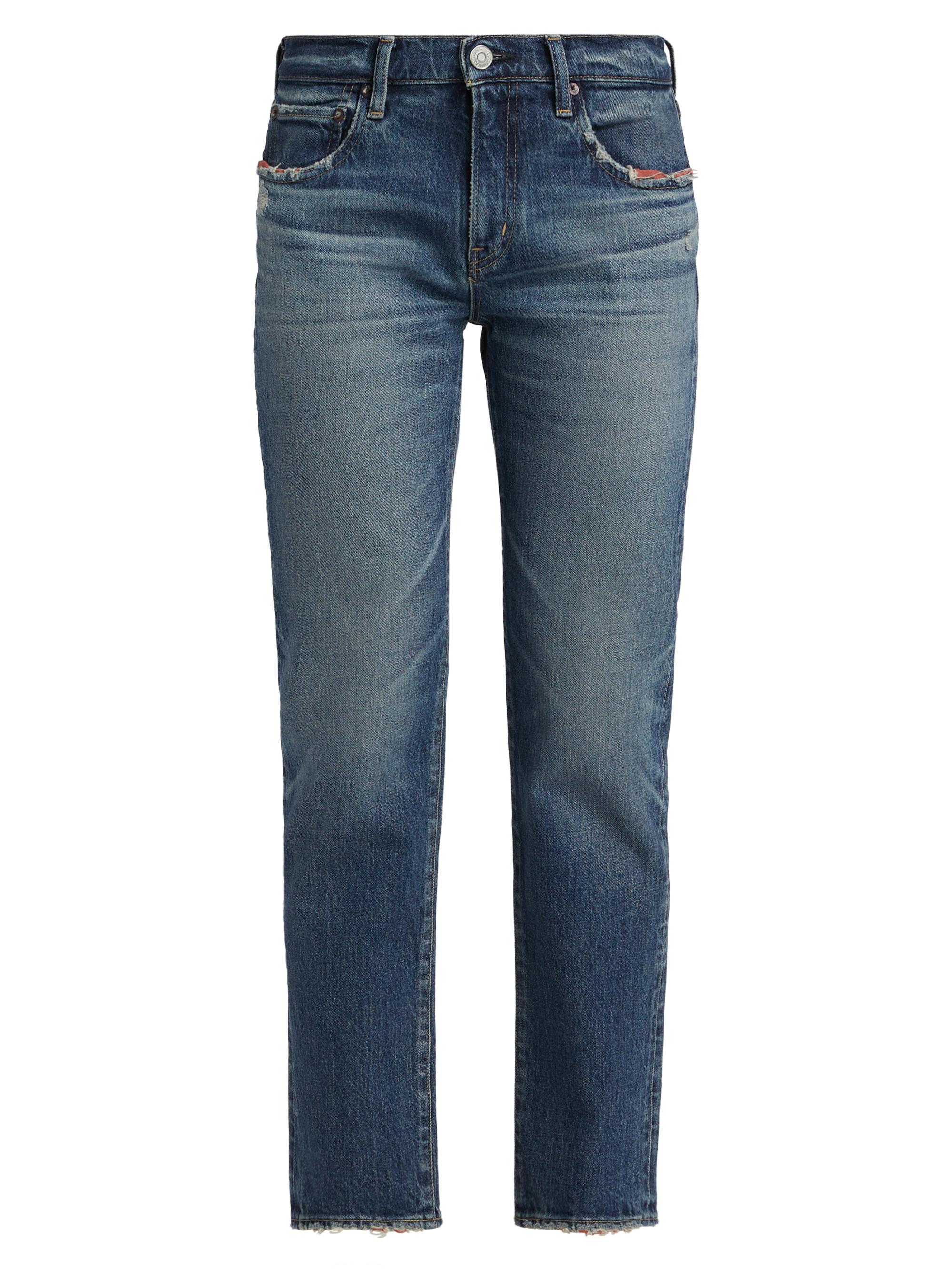 Moussy Vintage Women's Ensley Slim-Straight Low-Rise Jeans - Blue
