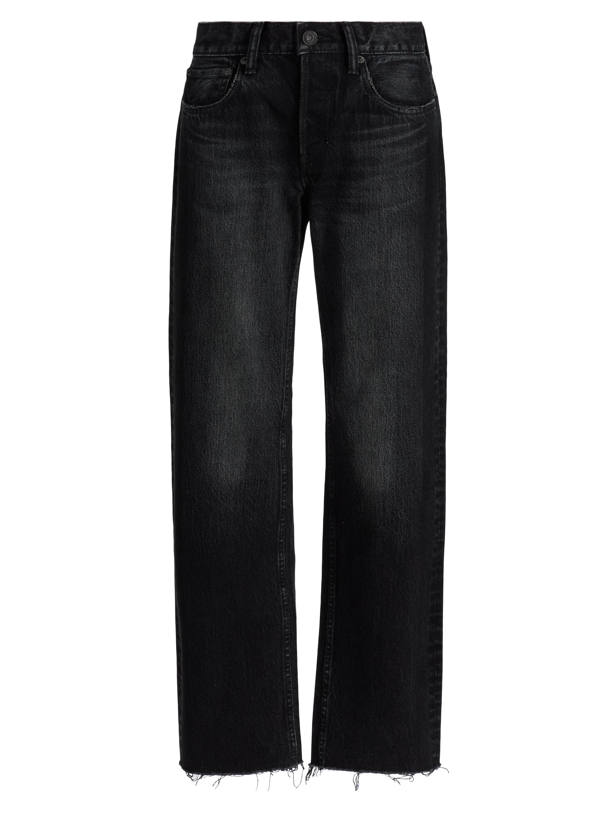Saint Laurent V-Waist Long Baggy Jeans | Saks Fifth Avenue