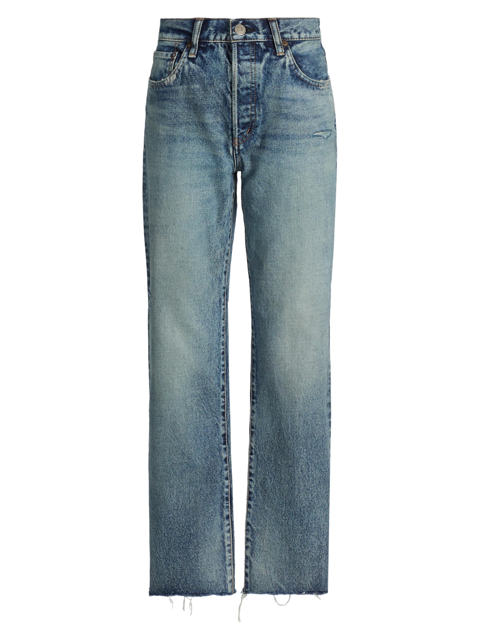 Moussy Vintage Farmington Wide Straight-Fit Crop Jeans | Saks