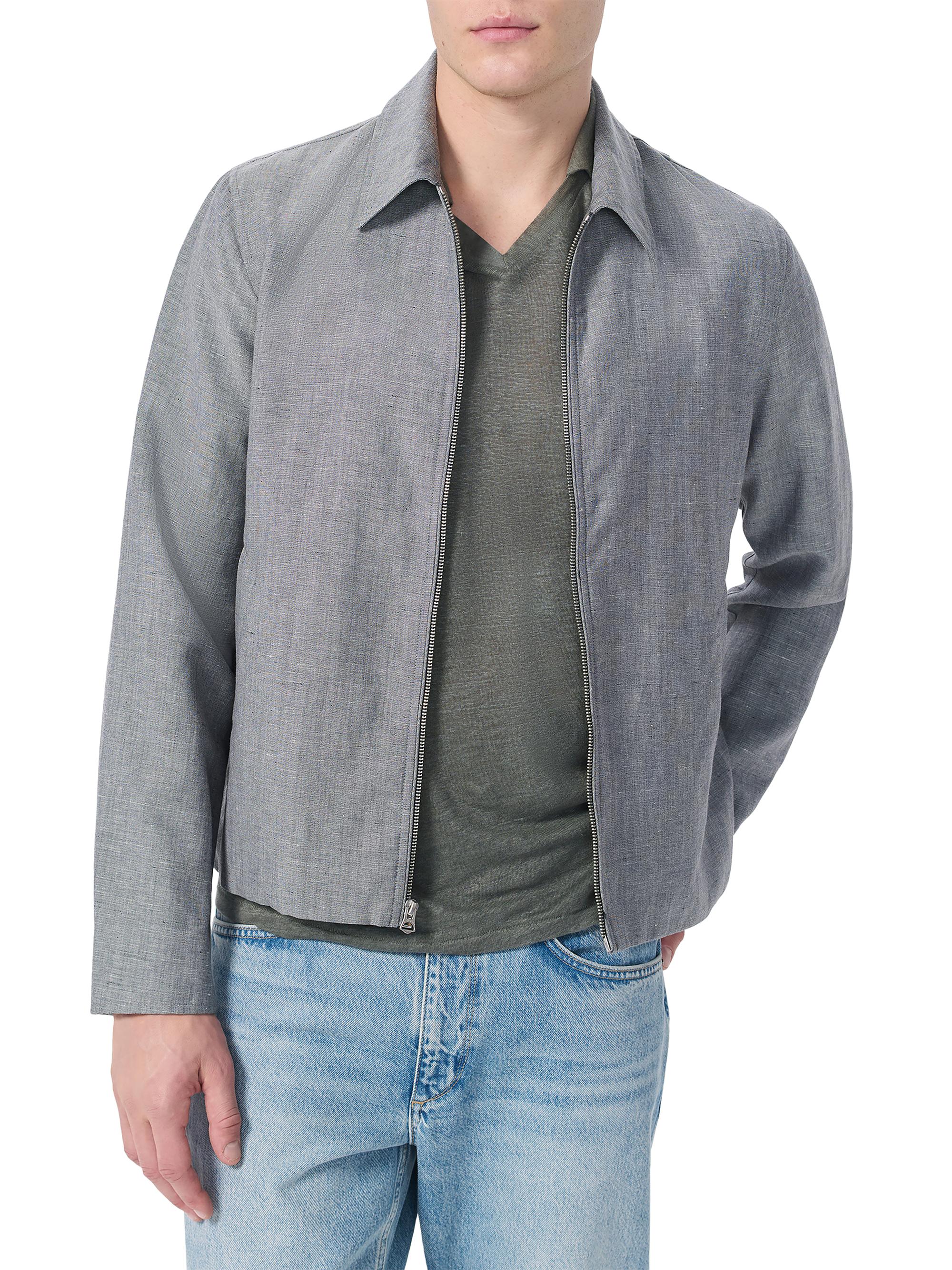 rag & bone Men's Melrose Donegal Wool-Blend Shirt Jacket - Grey