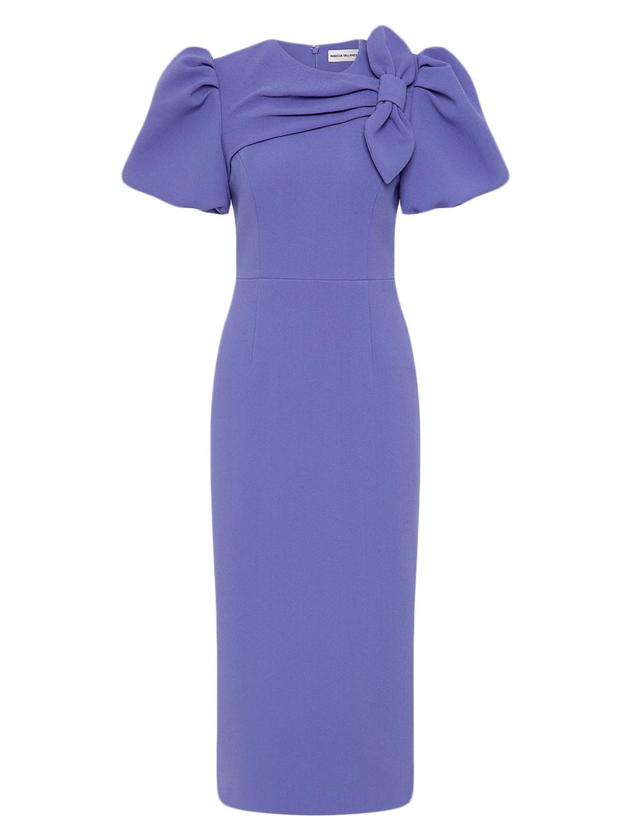 Rebecca Vallance Violetta Bow Midi-Dress | Saks Fifth Avenue