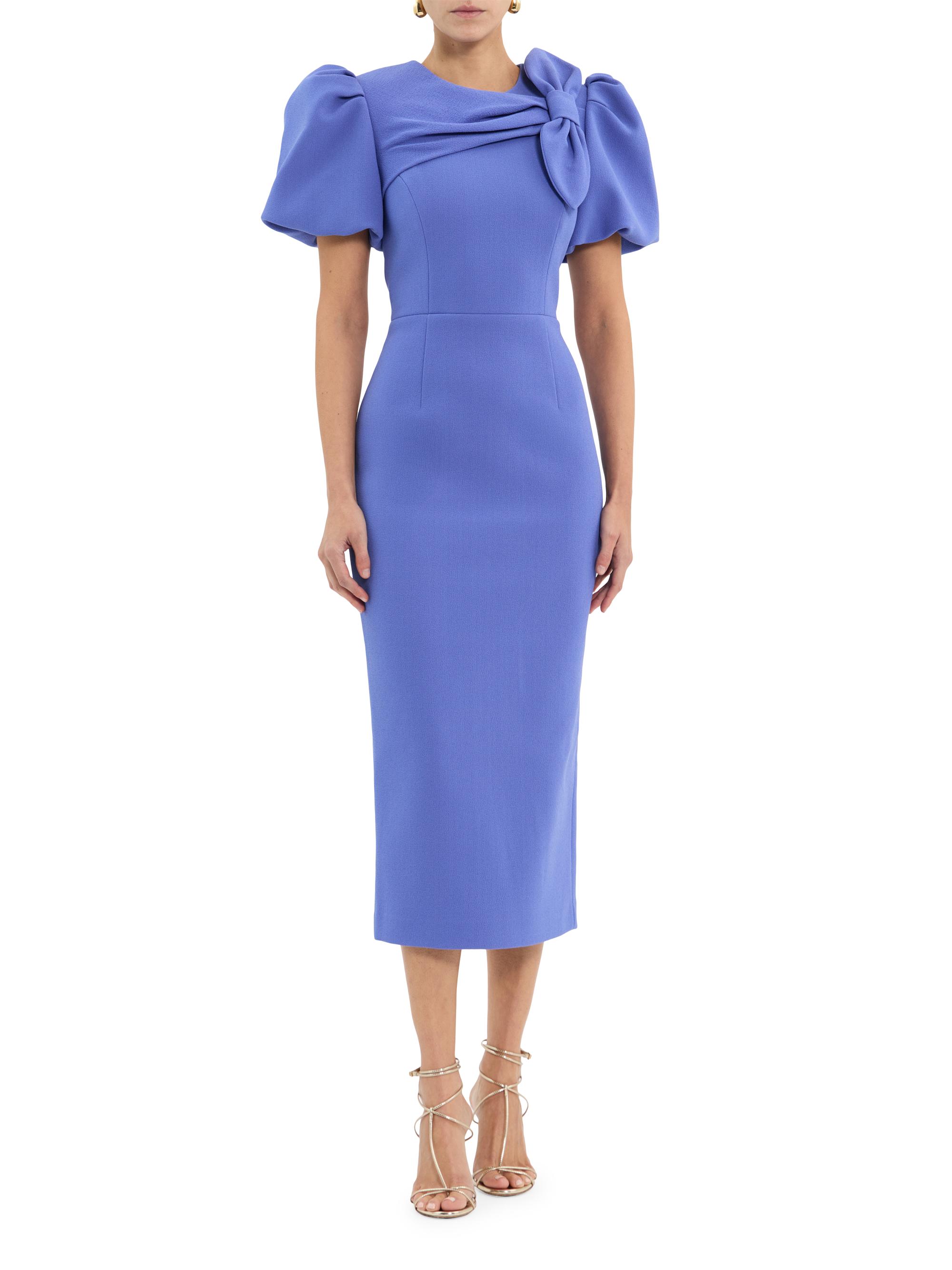 Rebecca Vallance Violetta Bow Midi-Dress | Saks Fifth Avenue