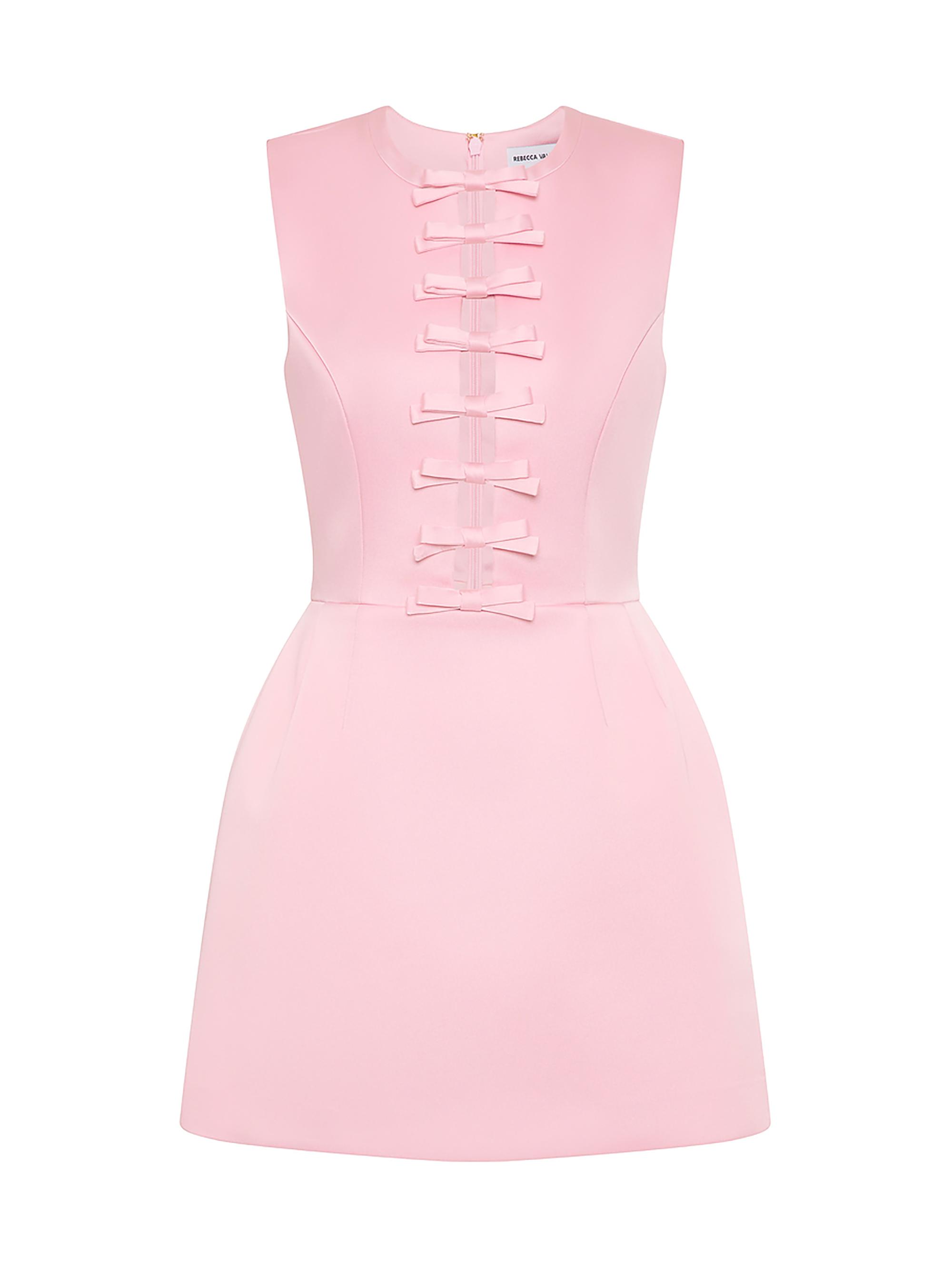 Rebecca Vallance Women's Aymee Bow Minidress - Soft Pink